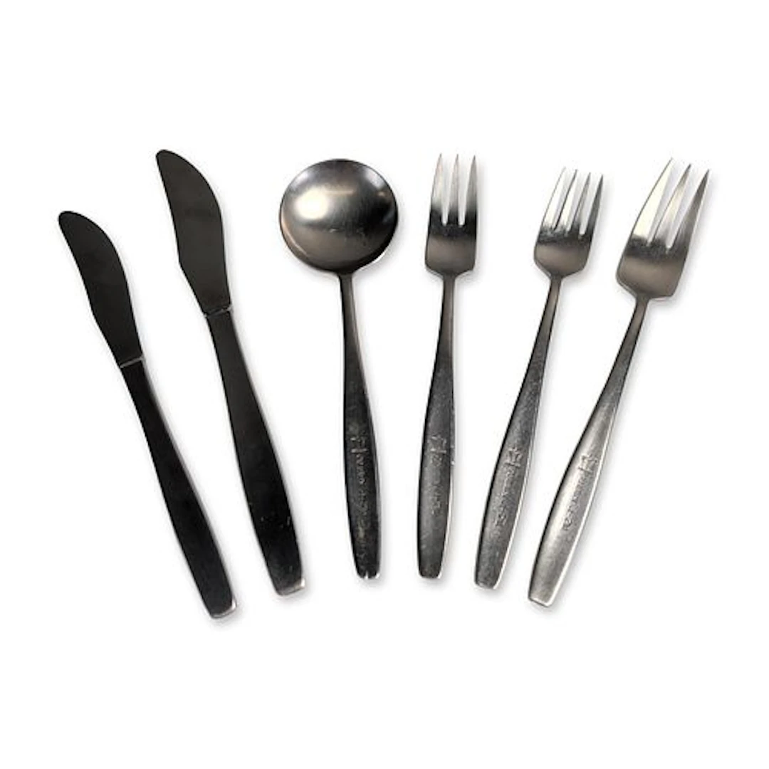 6pc Elkington Greek Line Stainless Steel Flatware Pieces