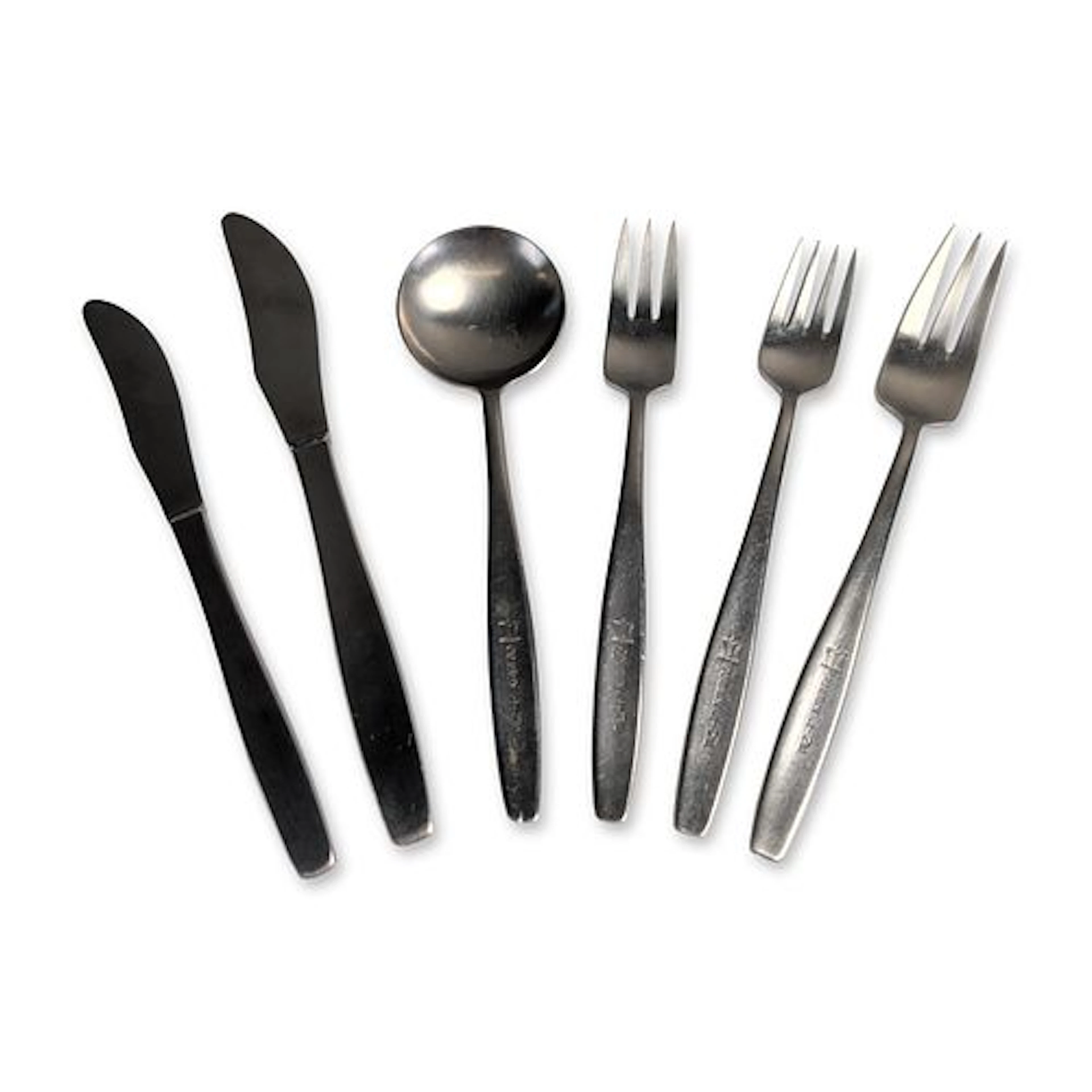 6pc Elkington Greek Line Stainless Steel Flatware Pieces