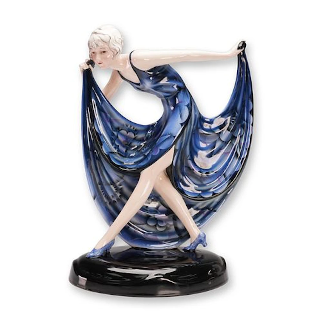 Goldscheider Josef Lorenzl Figurine, Art Deco Female Dancer