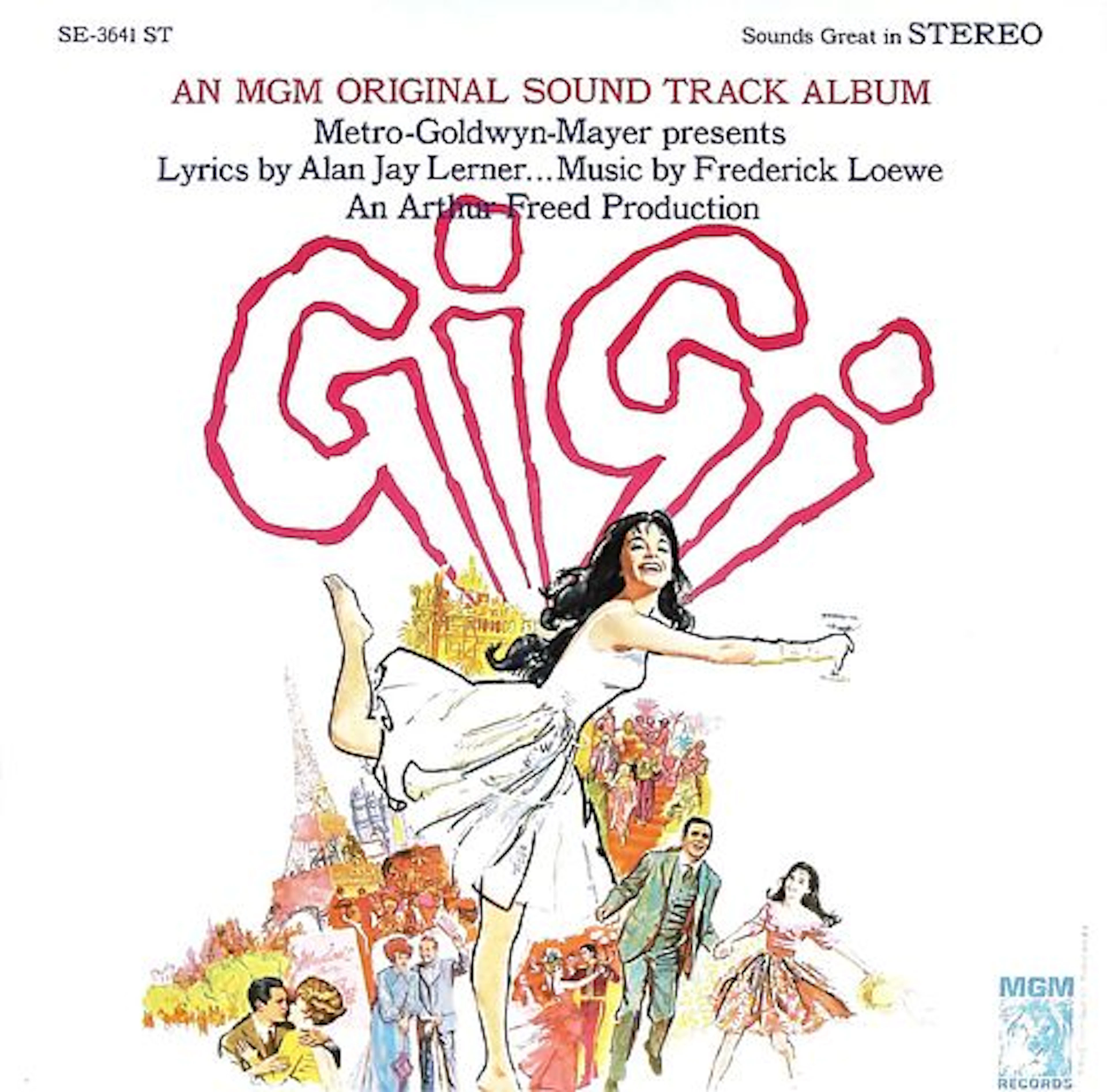 Gigi Original Soundtrack Album Sleeve, MGM Records, SE-3641 LP Vinyl Record