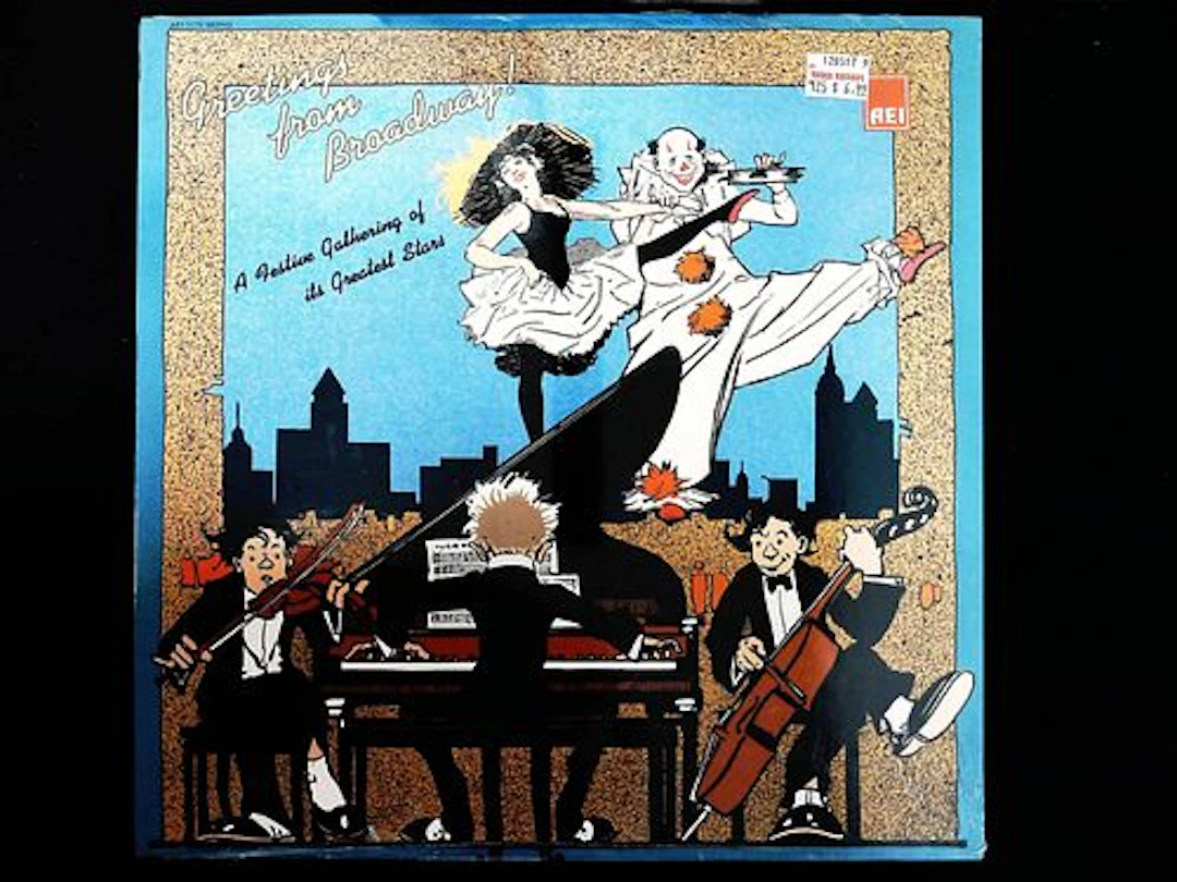 Vintage AEI LP Record Sleeve Greetings from Broadway! 1176 MONO
