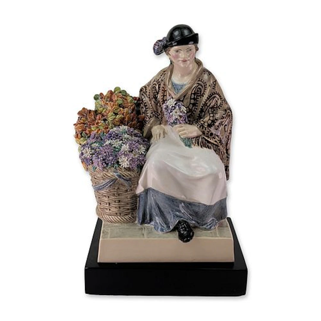 Charles Vyse Chelsea Pottery Figurine, Autumn Leaves