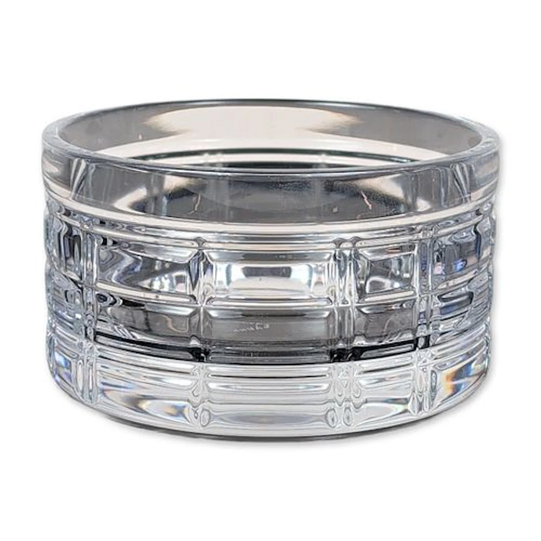 Ralph Lauren Hudson Plaid Crystal Nut Bowl