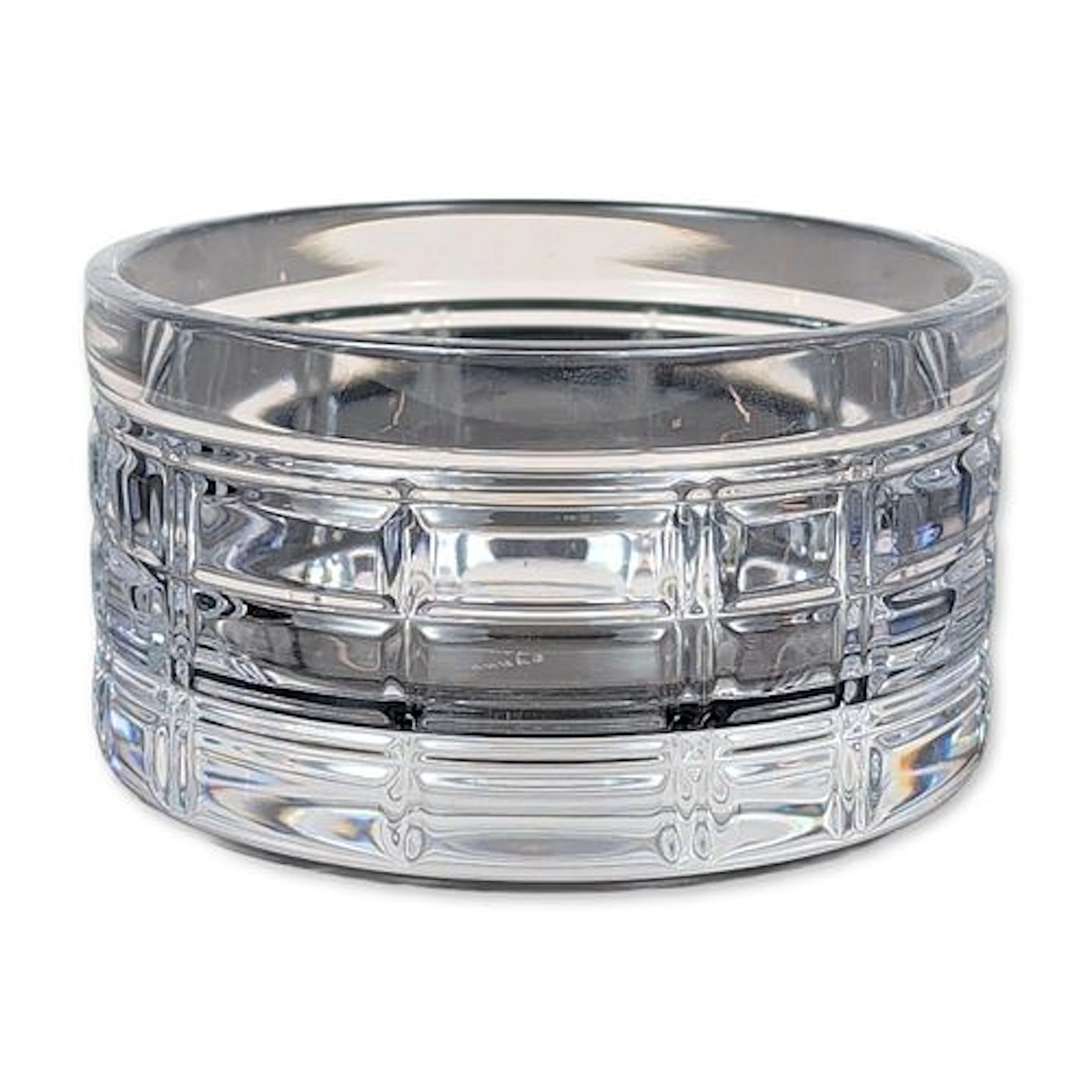 Ralph Lauren Hudson Plaid Crystal Nut Bowl