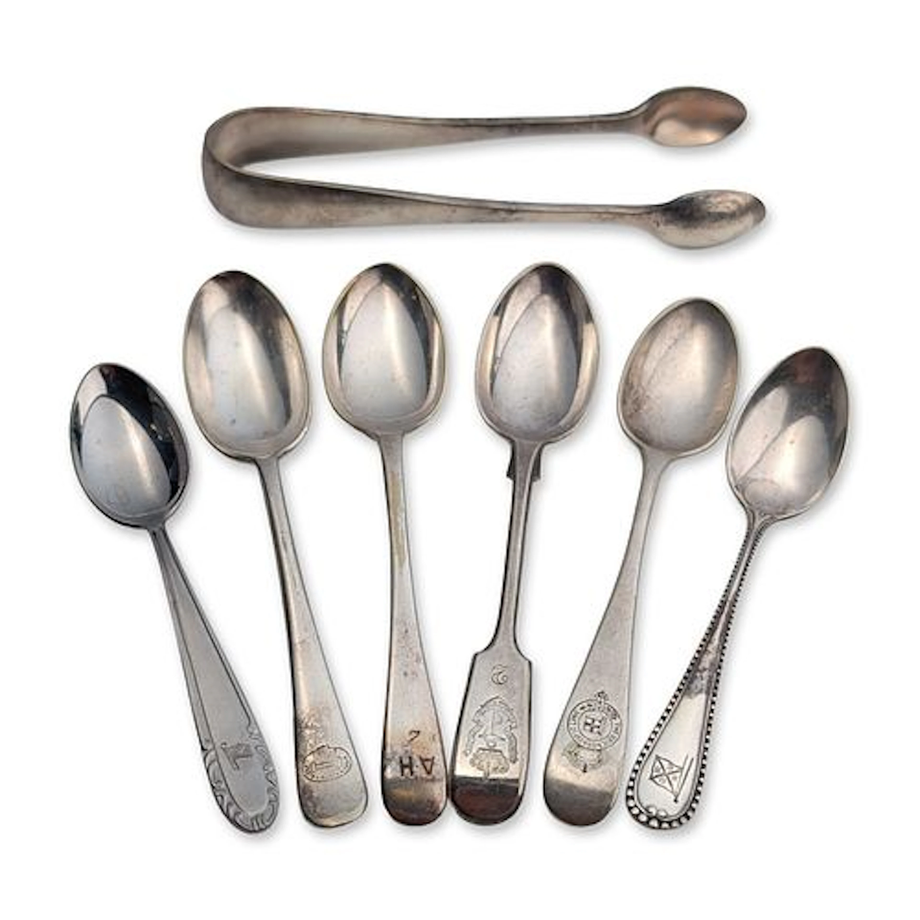7pc Collection of 1930s Maritime and Steamship Flatware