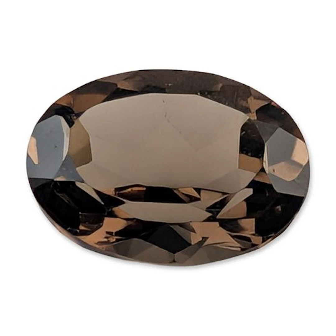 Loose Oval Cut Smoky Quartz Gemstone