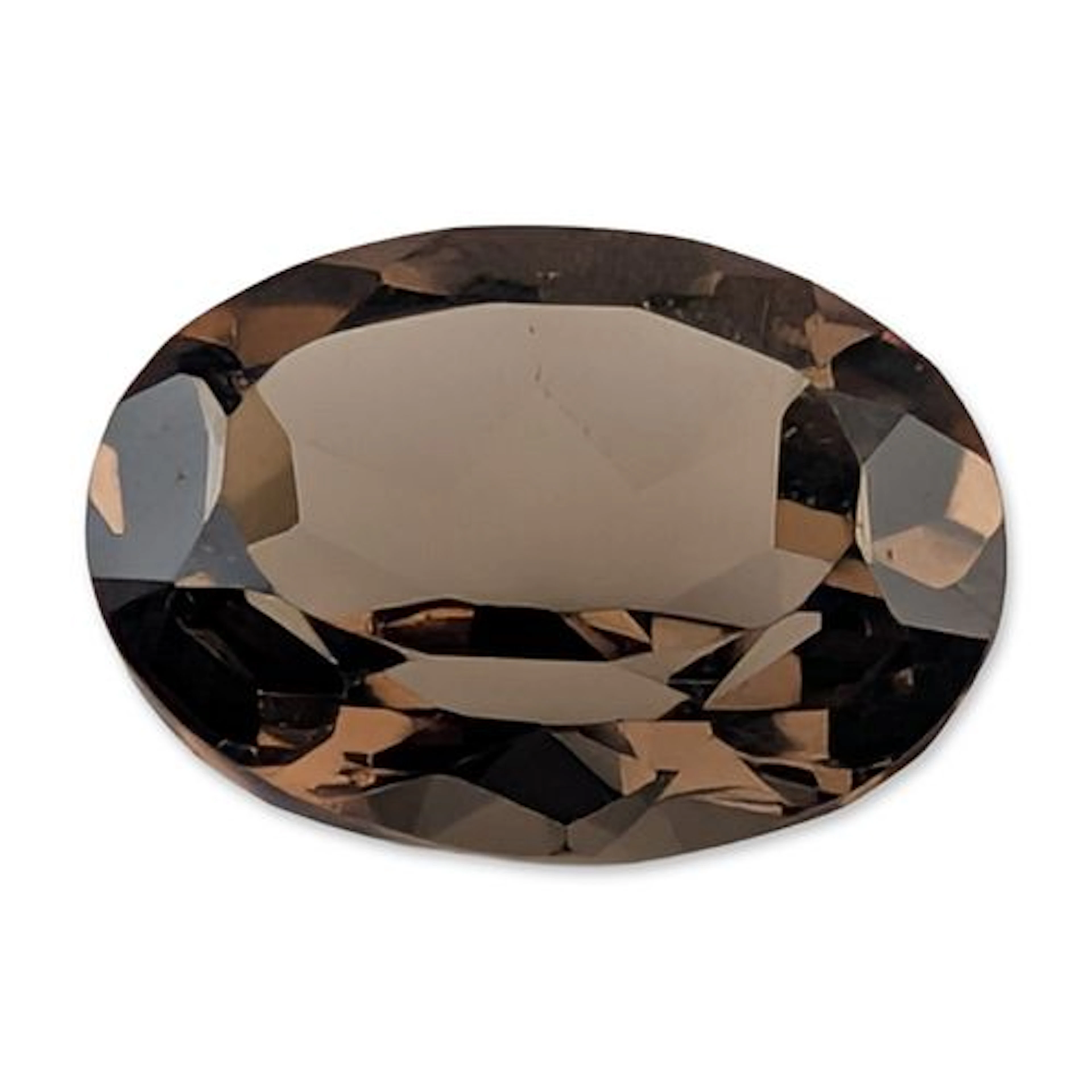 Loose Oval Cut Smoky Quartz Gemstone