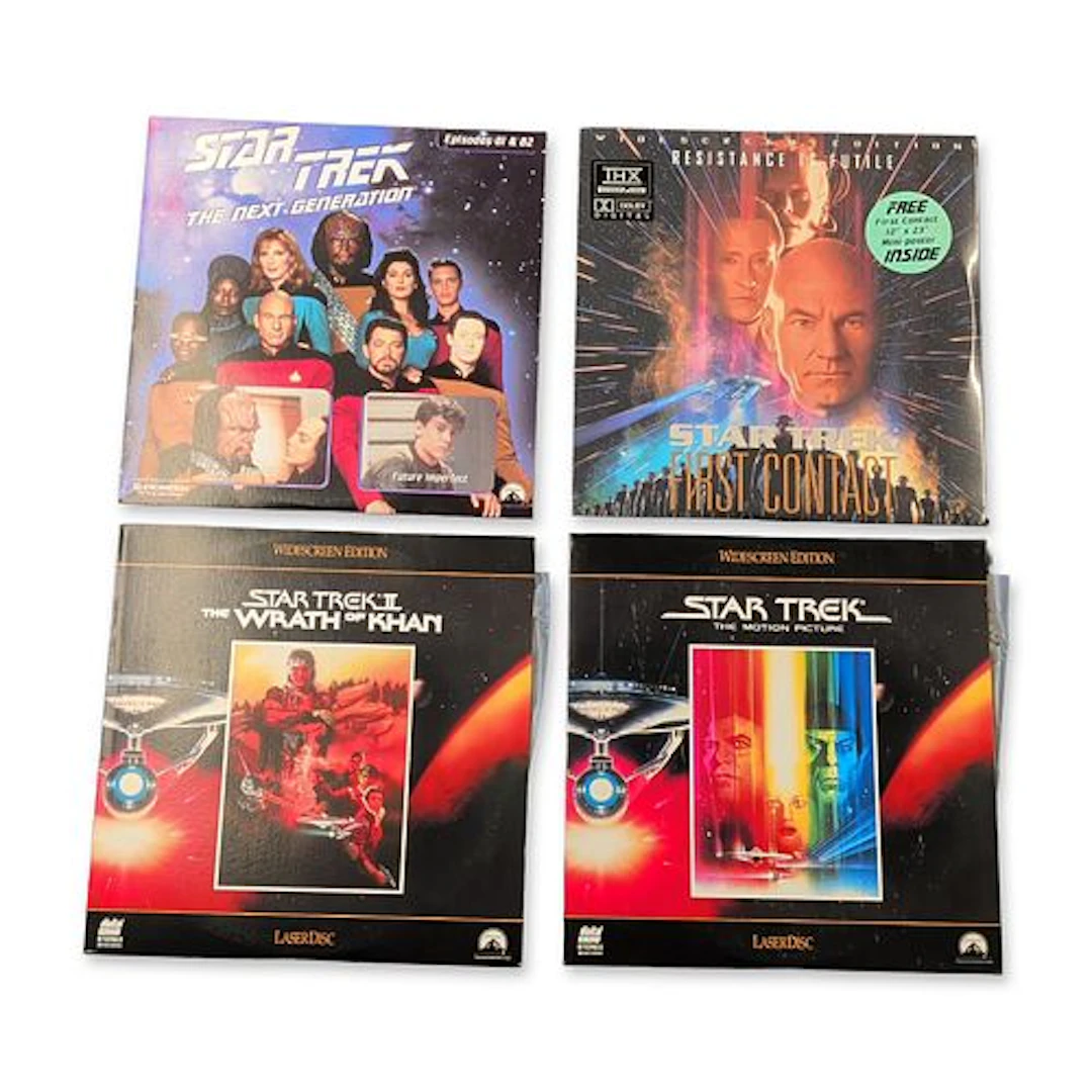 A Collection of Four Star Trek LaserDiscs Including First Contact