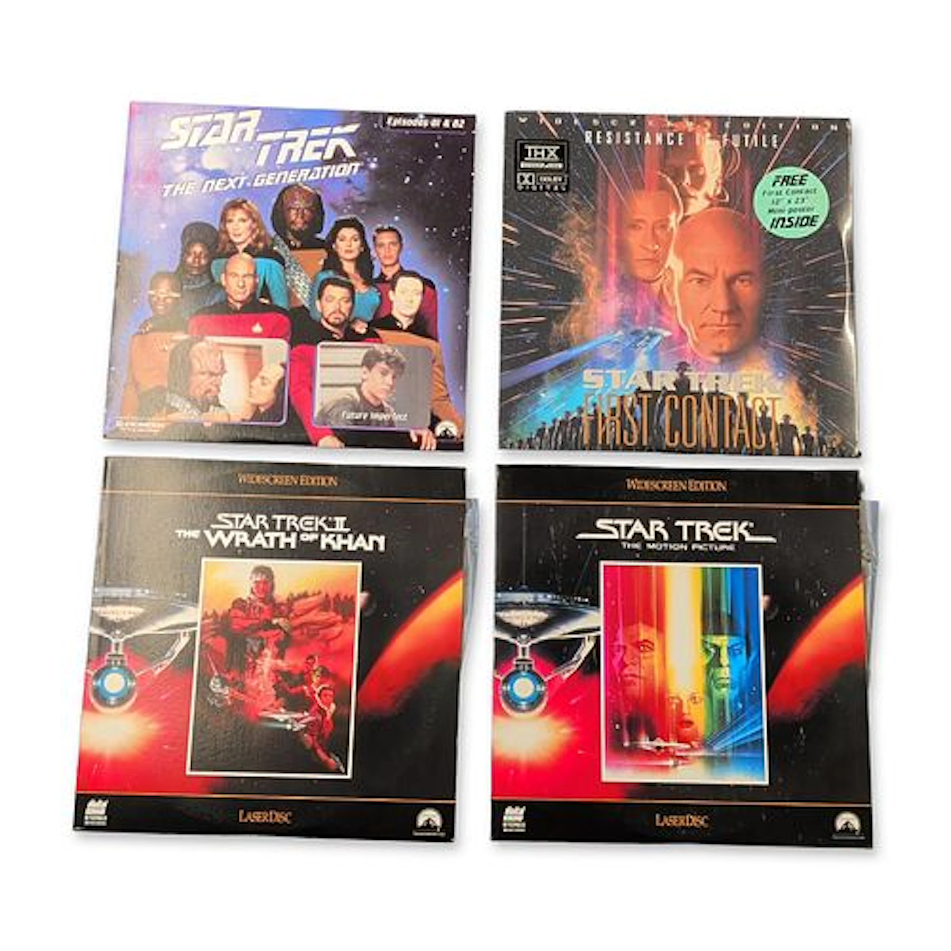 A Collection of Four Star Trek LaserDiscs Including First Contact