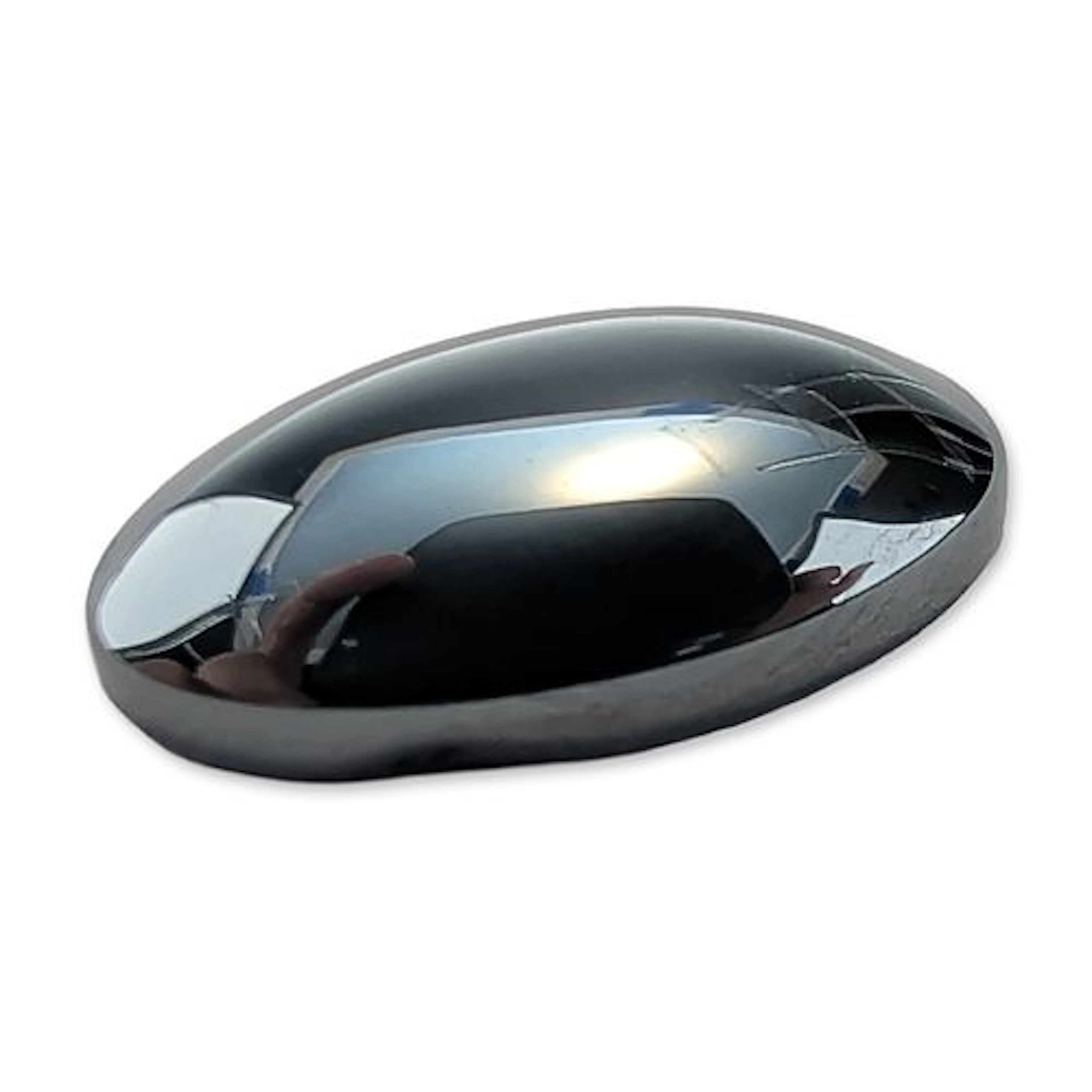 Polished Oval Hematite Gemstone Cabochon