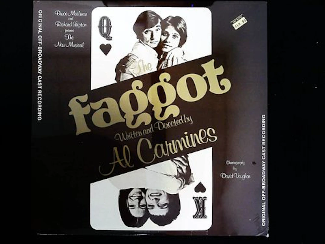 Original Off-Broadway Cast Recording LP Jacket for the 1973 Musical faggot