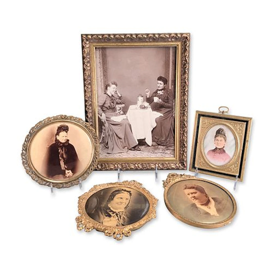 5pc Columbia Portrait Co. Late 19th Century Albumen Prints Portrait Collection