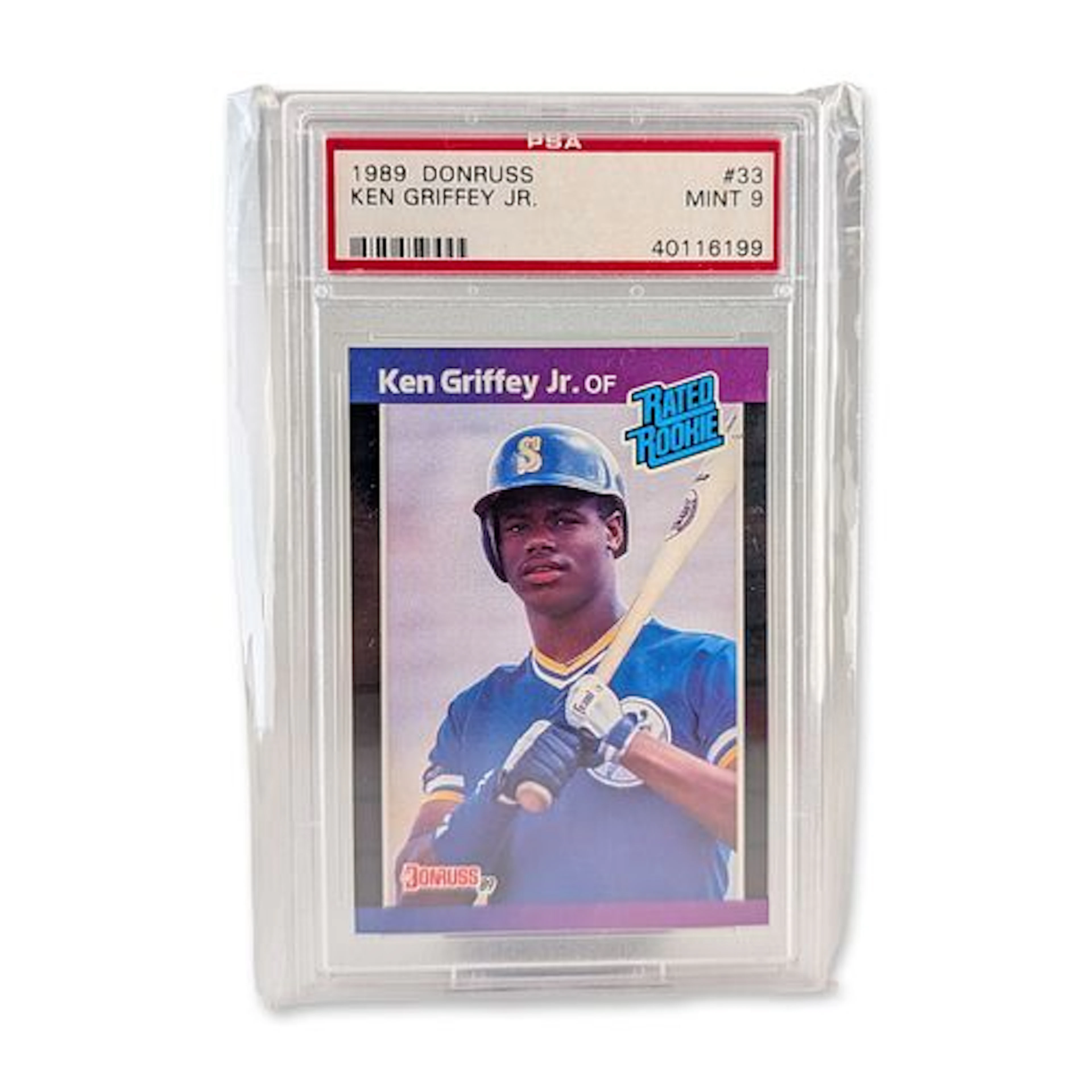 1989 Donruss Ken Griffey Jr. Rated Rookie #33 PSA 9 Mint