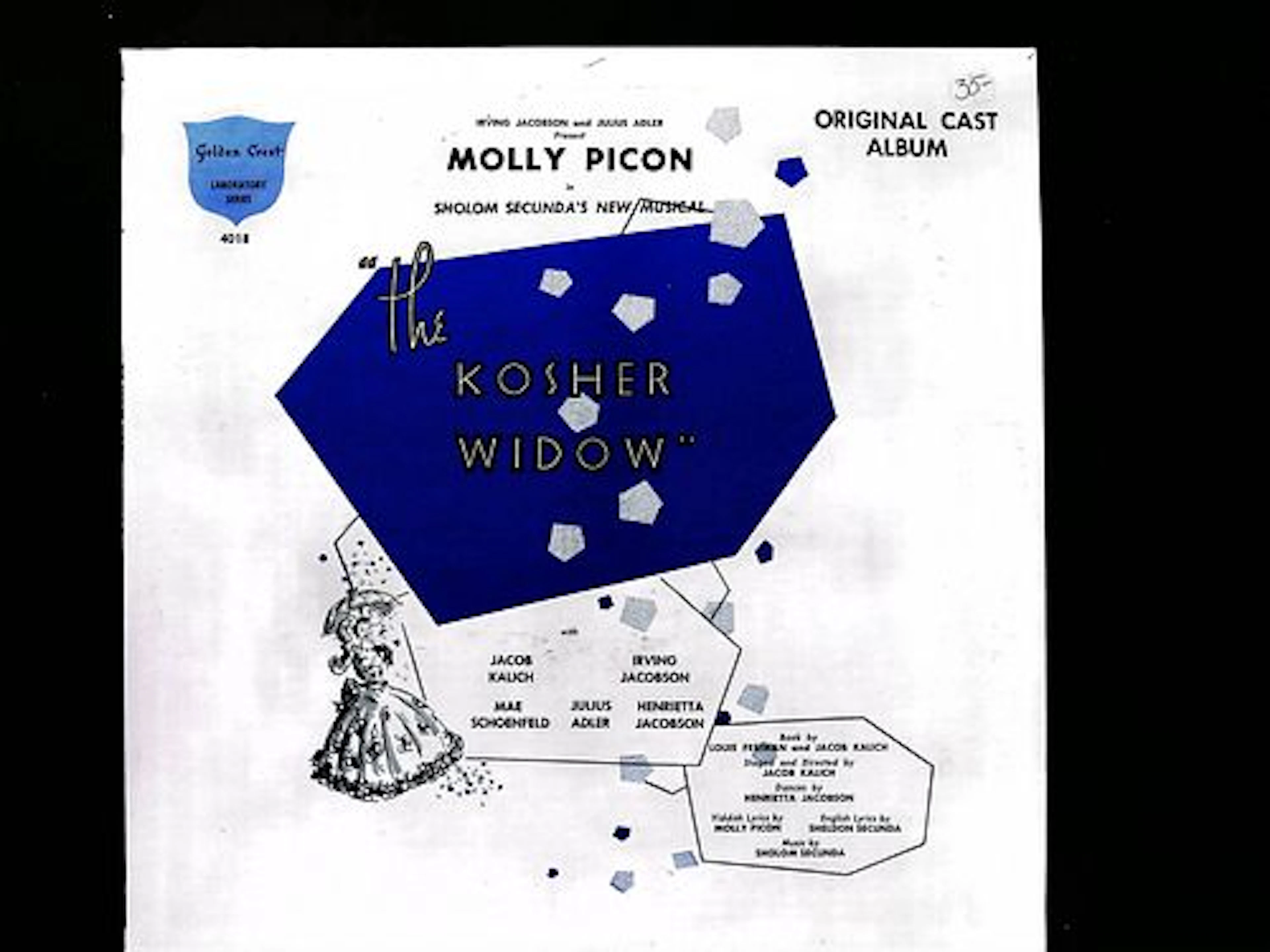 Molly Picon The Kosher Widow Original Cast Album Golden Crest Records