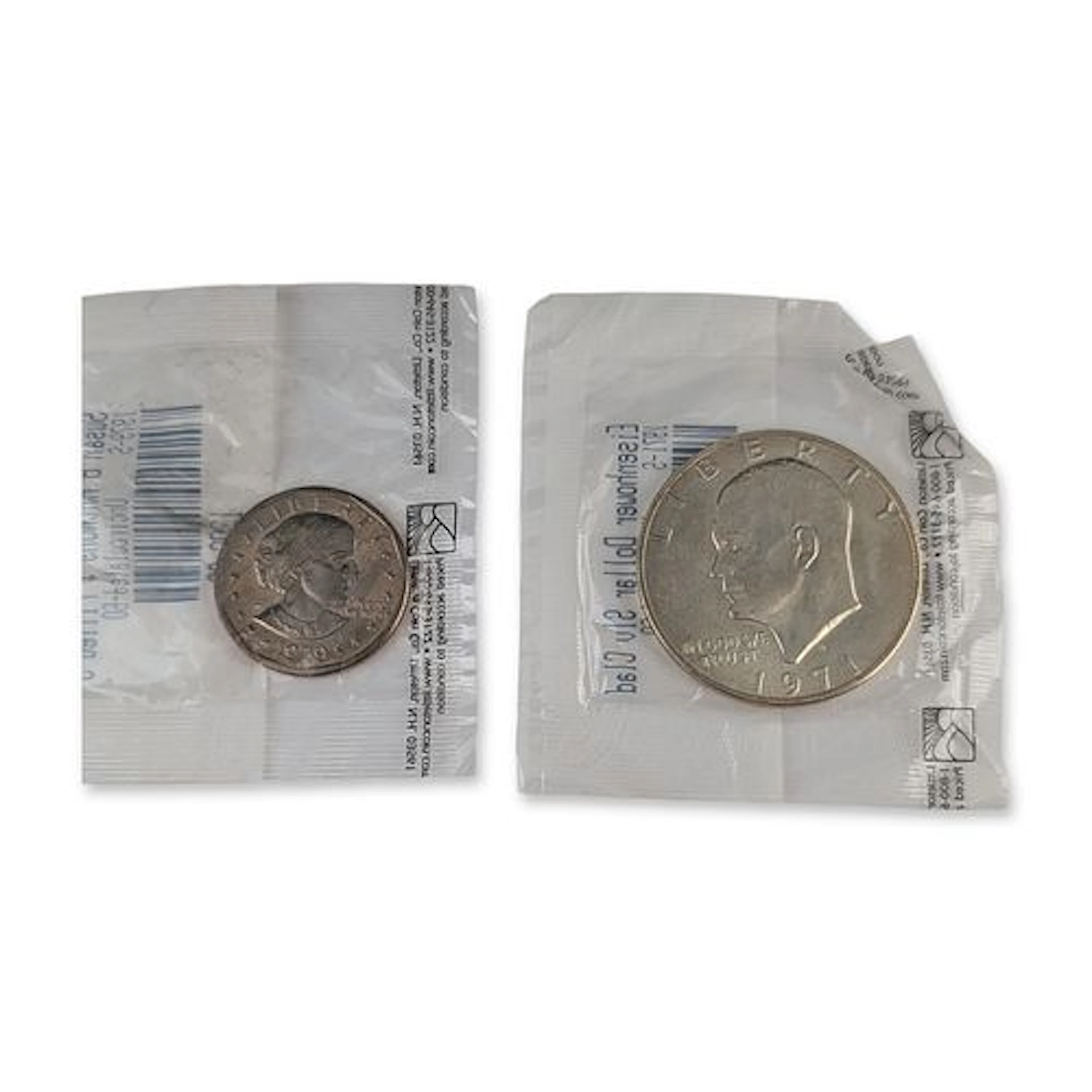 2pc 1971-S US Eisenhower Dollar and 1979-S Susan B Anthony Dollar