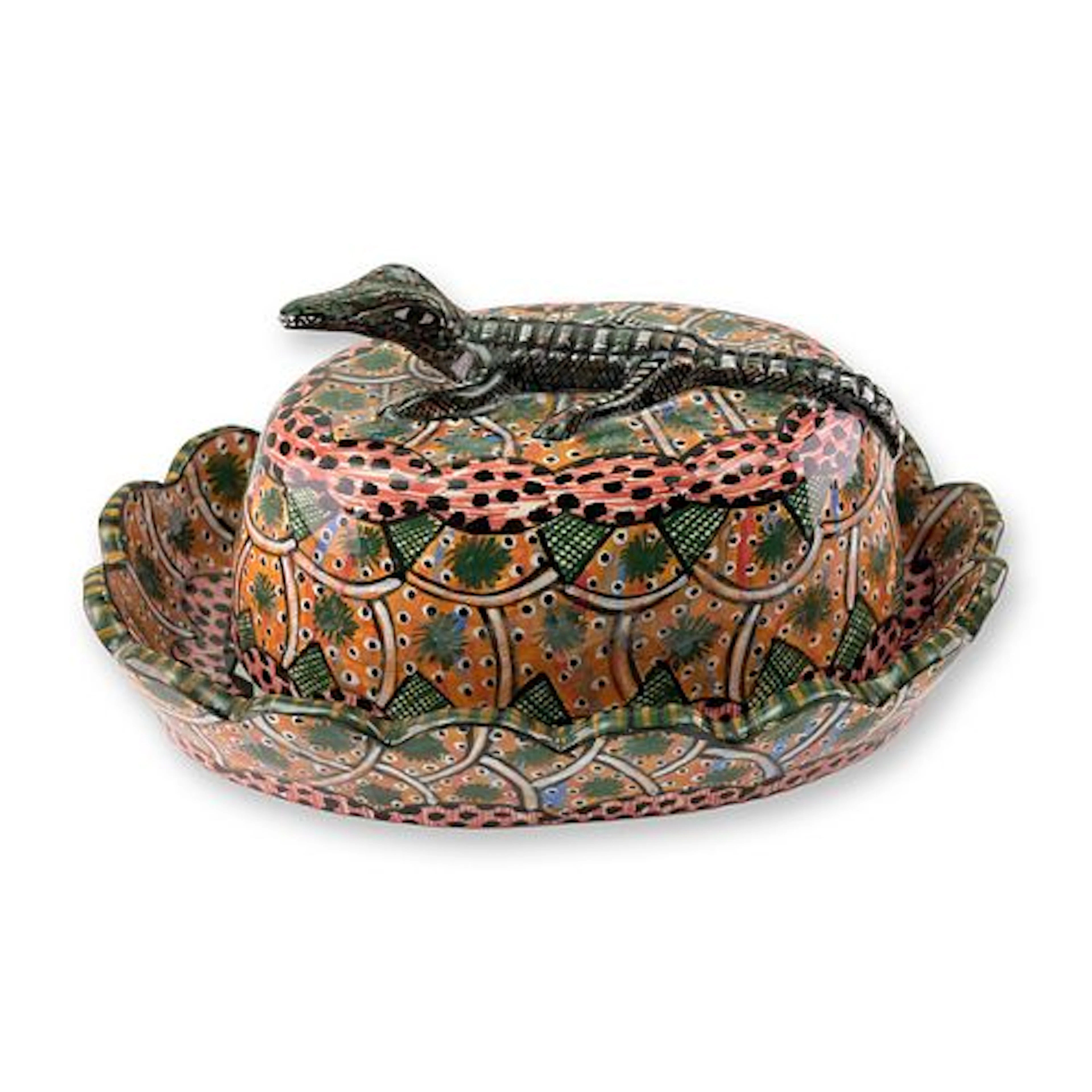 Ardmore Ceramic Studio Crocodile Lidded Box