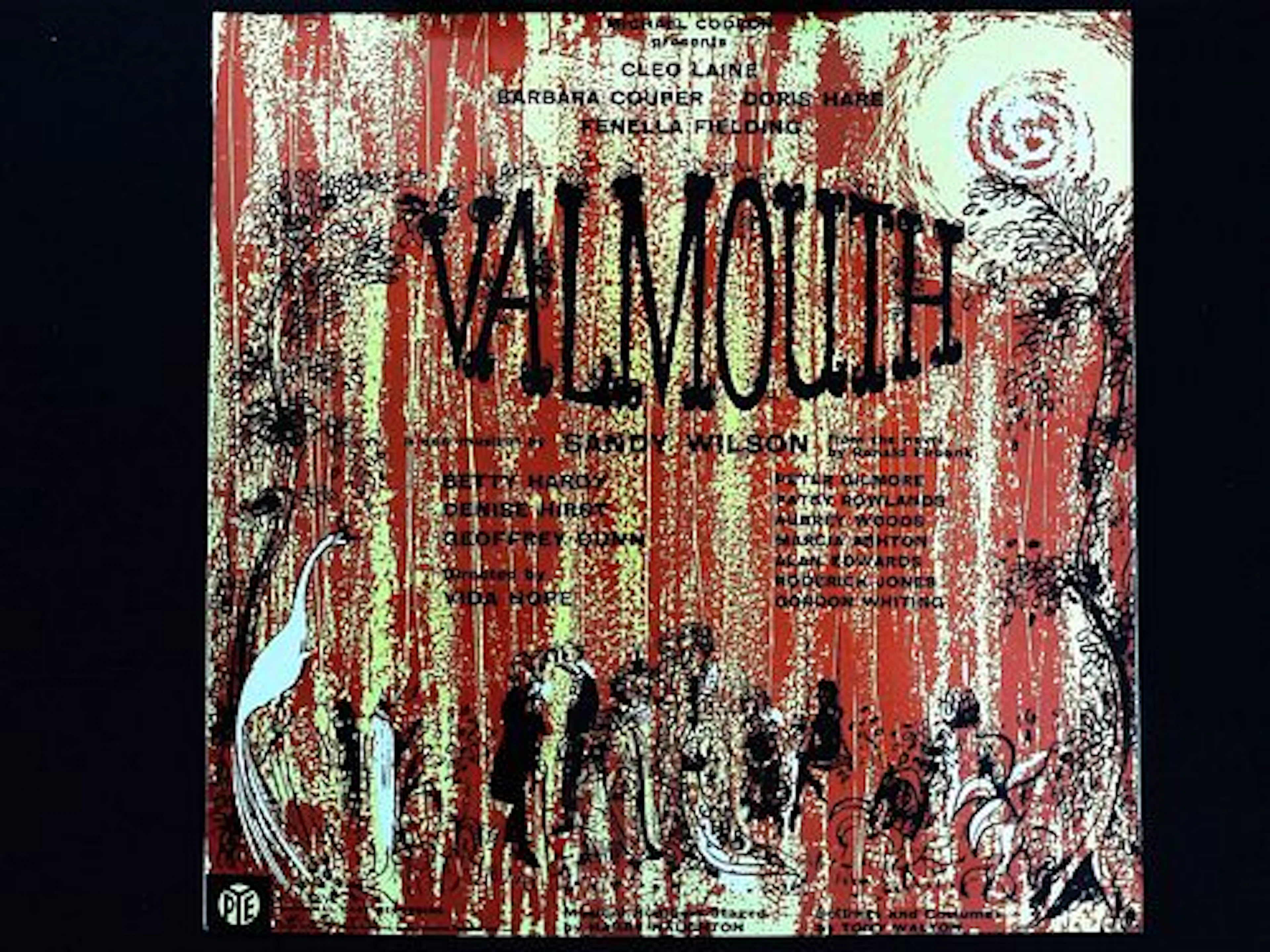 Sandy Wilson VALMOUTH Original London Cast Recording LP