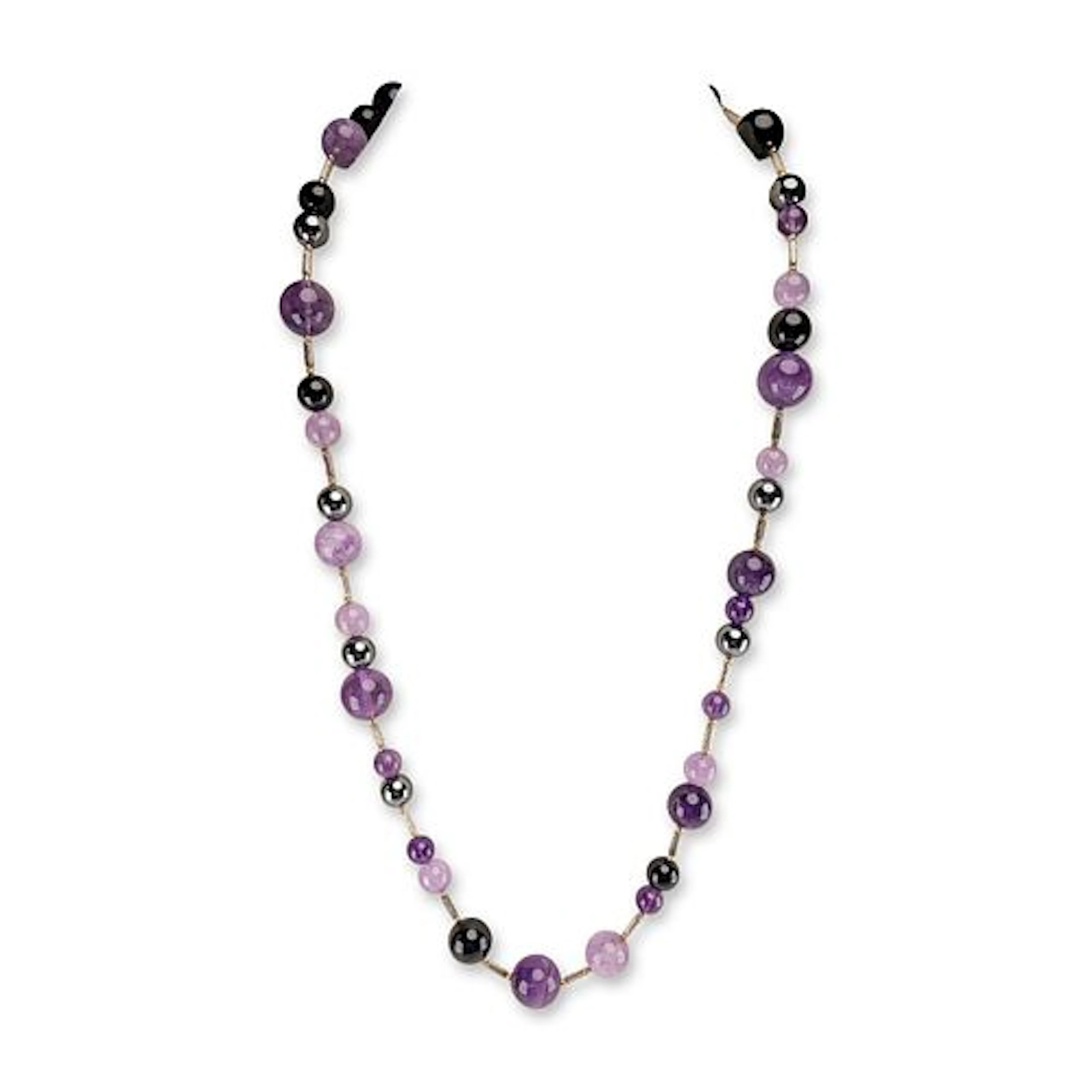 David Yurman 18K Gold and Sterling Silver Multi Gemstone Beaded Necklace