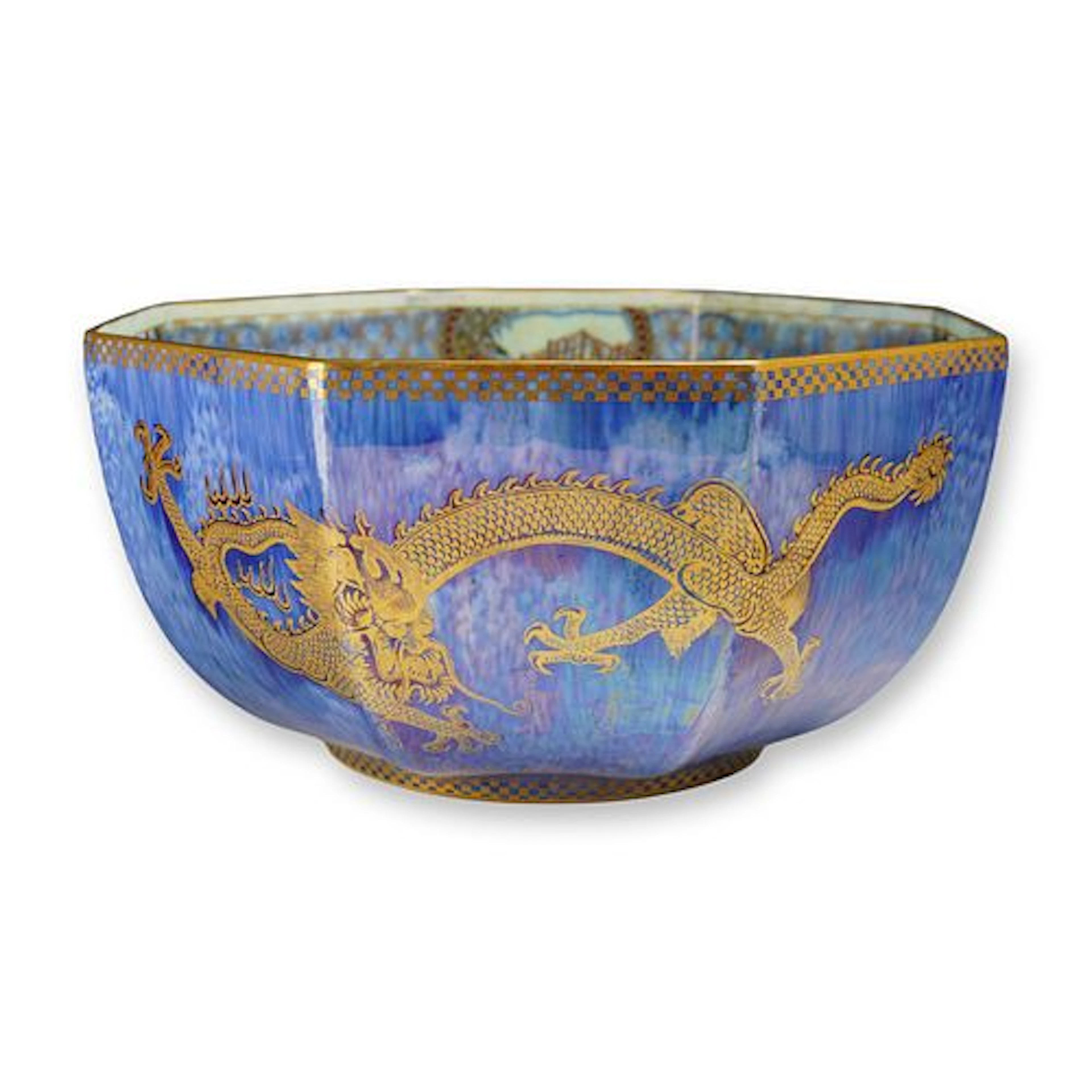 Wedgwood Dragon Lustre Octagonal Large Bowl