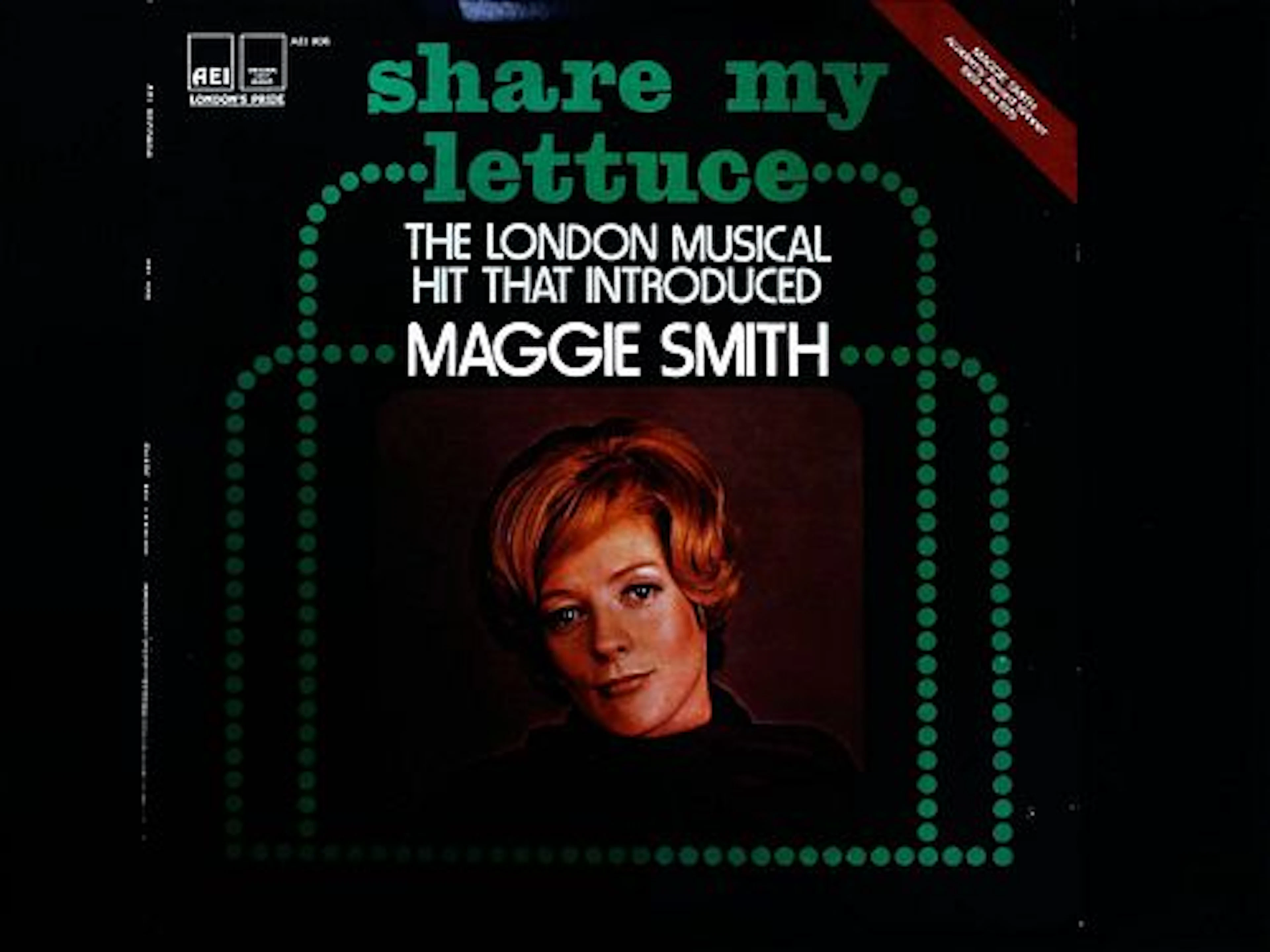 Original Cast Recording LP Share My Lettuce featuring Maggie Smith