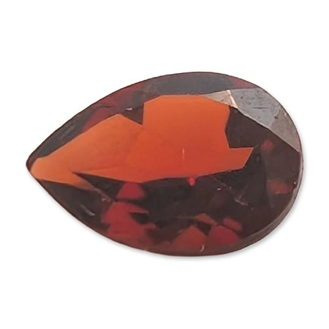 Pear Cut Red Garnet Gemstone