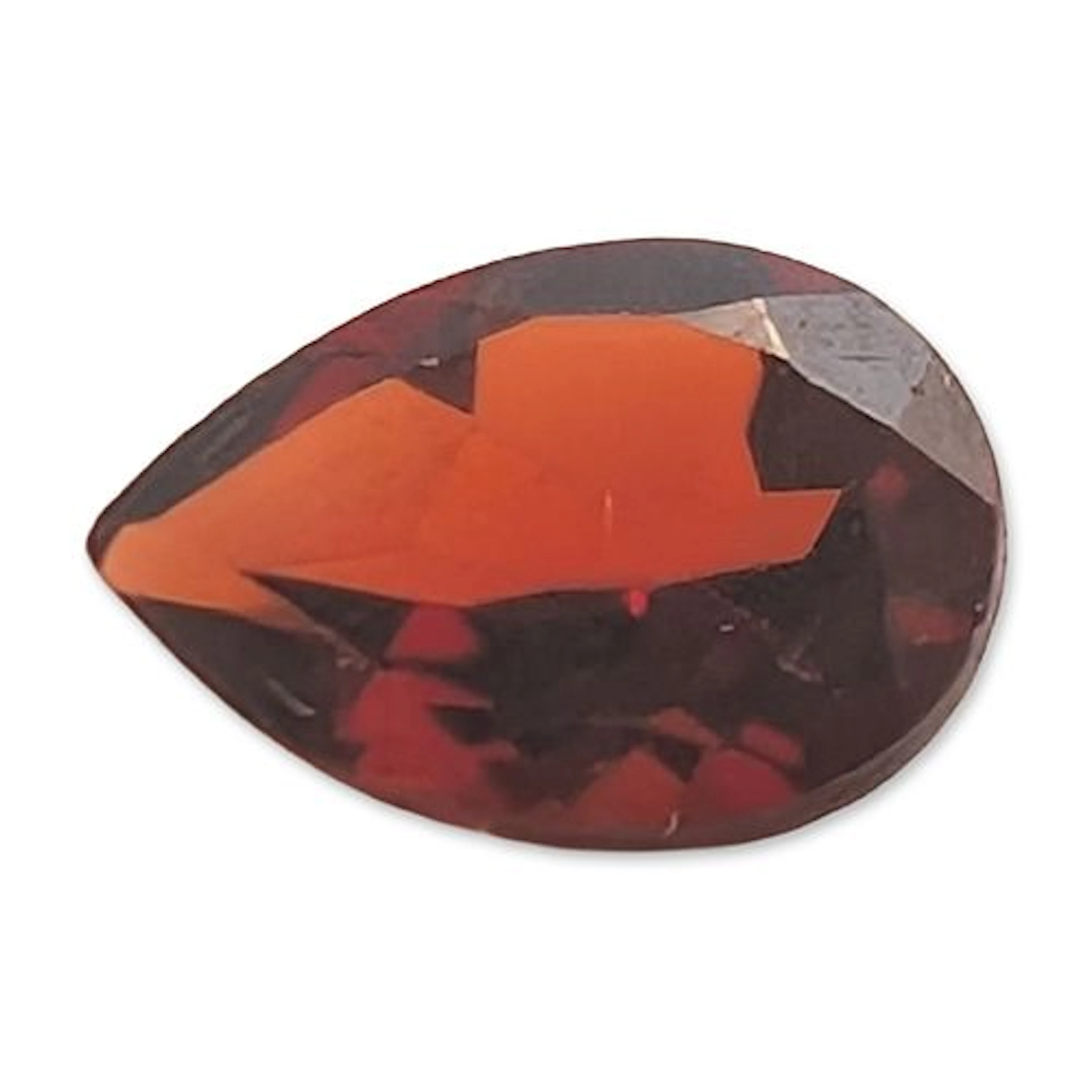 Pear Cut Red Garnet Gemstone