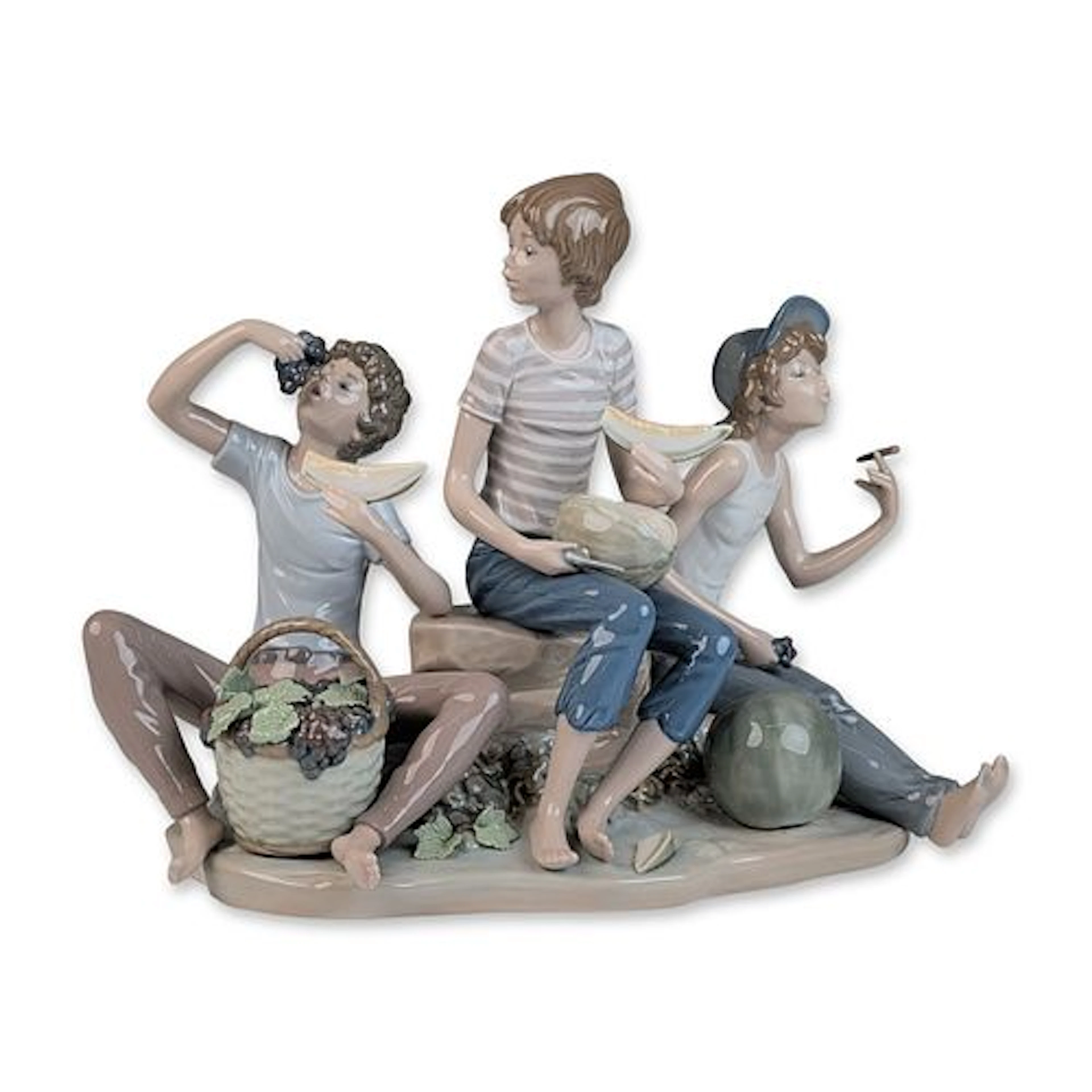 Lladro Porcelain Figural Group, Sweet Harvest 01005380