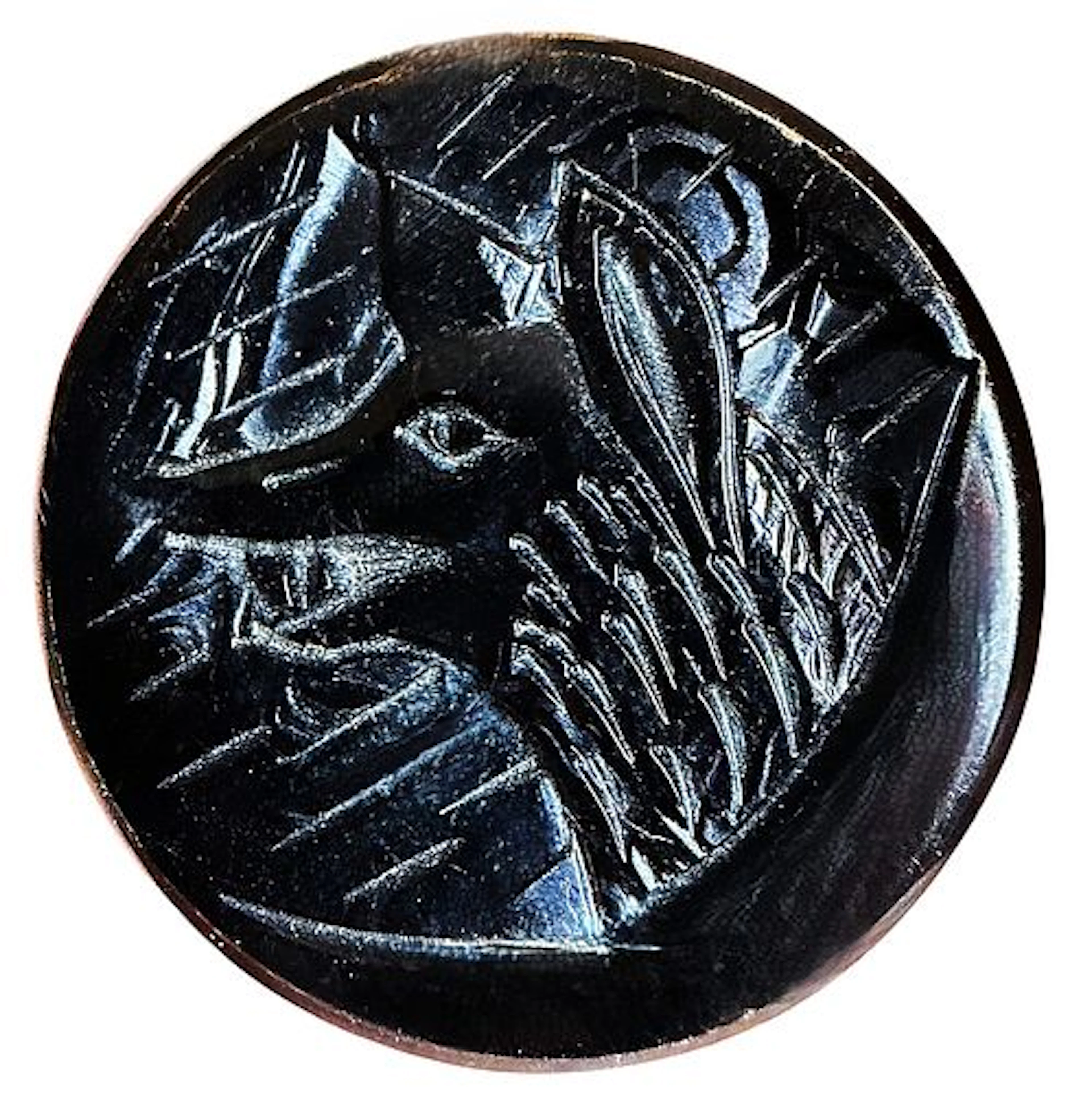 A DIVISION ONE CASEIN ANIMAL BUTTON