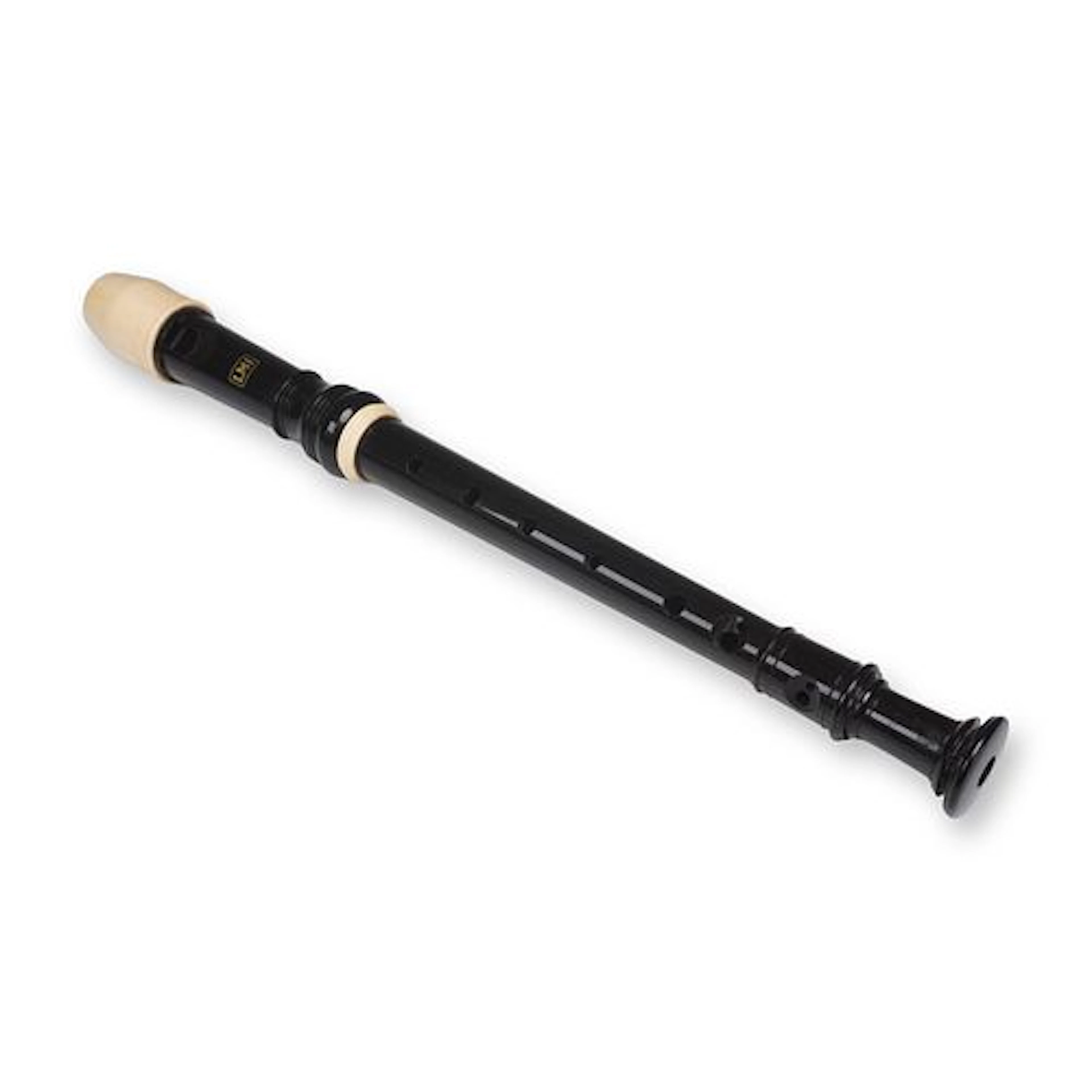 LMI Black Plastic Soprano Recorder with Case