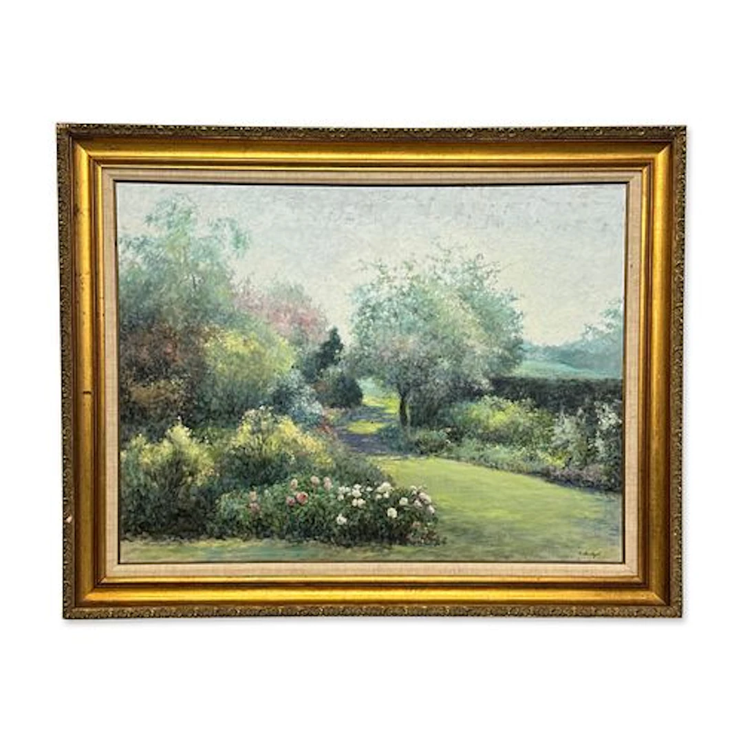 2pc Kaethe Hoeltzell (American, 1925-2013) Oil on Canvas & Pope John