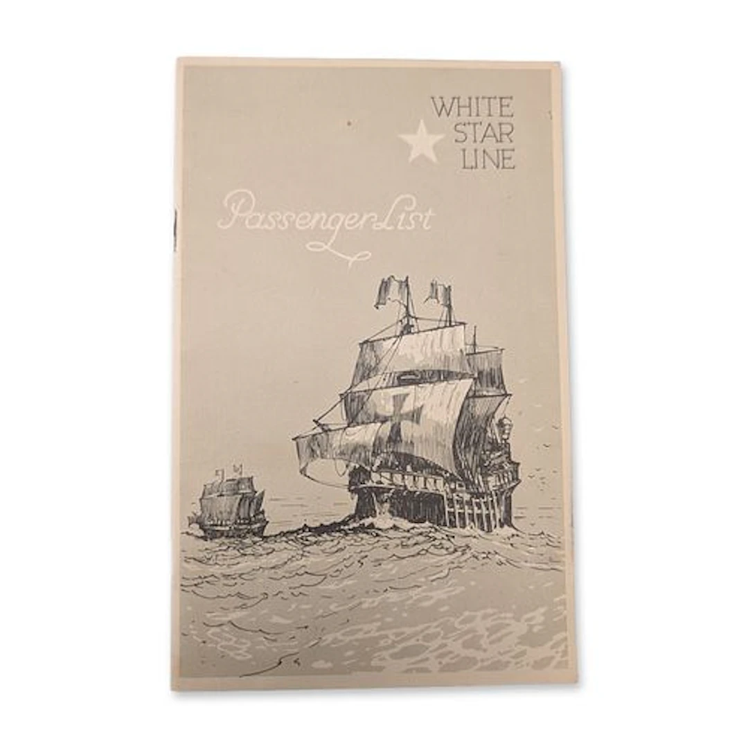 1934 White Star Line RMS Majestic First-Class Passenger List