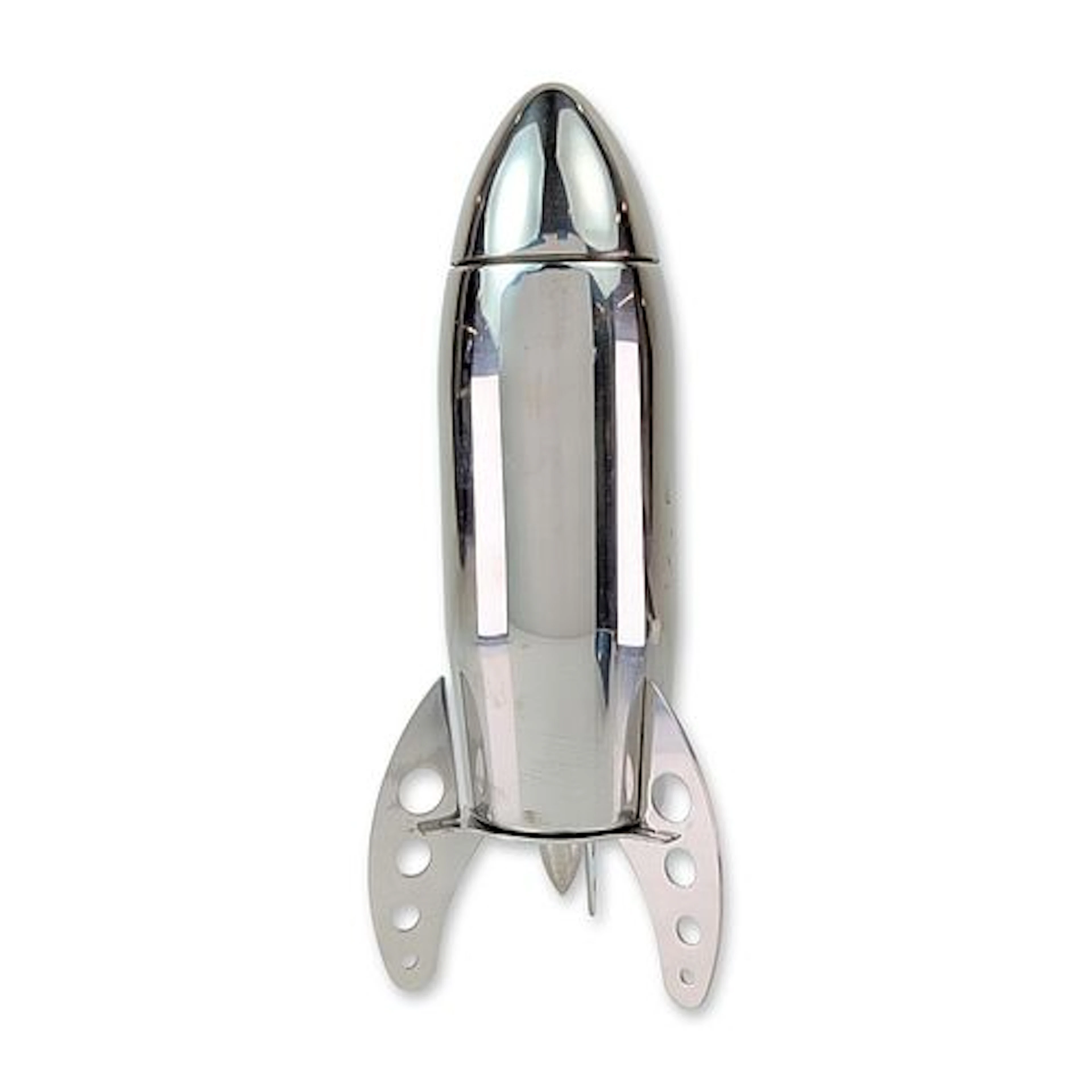 Viski Stainless Steel Rocket Cocktail Shaker Set