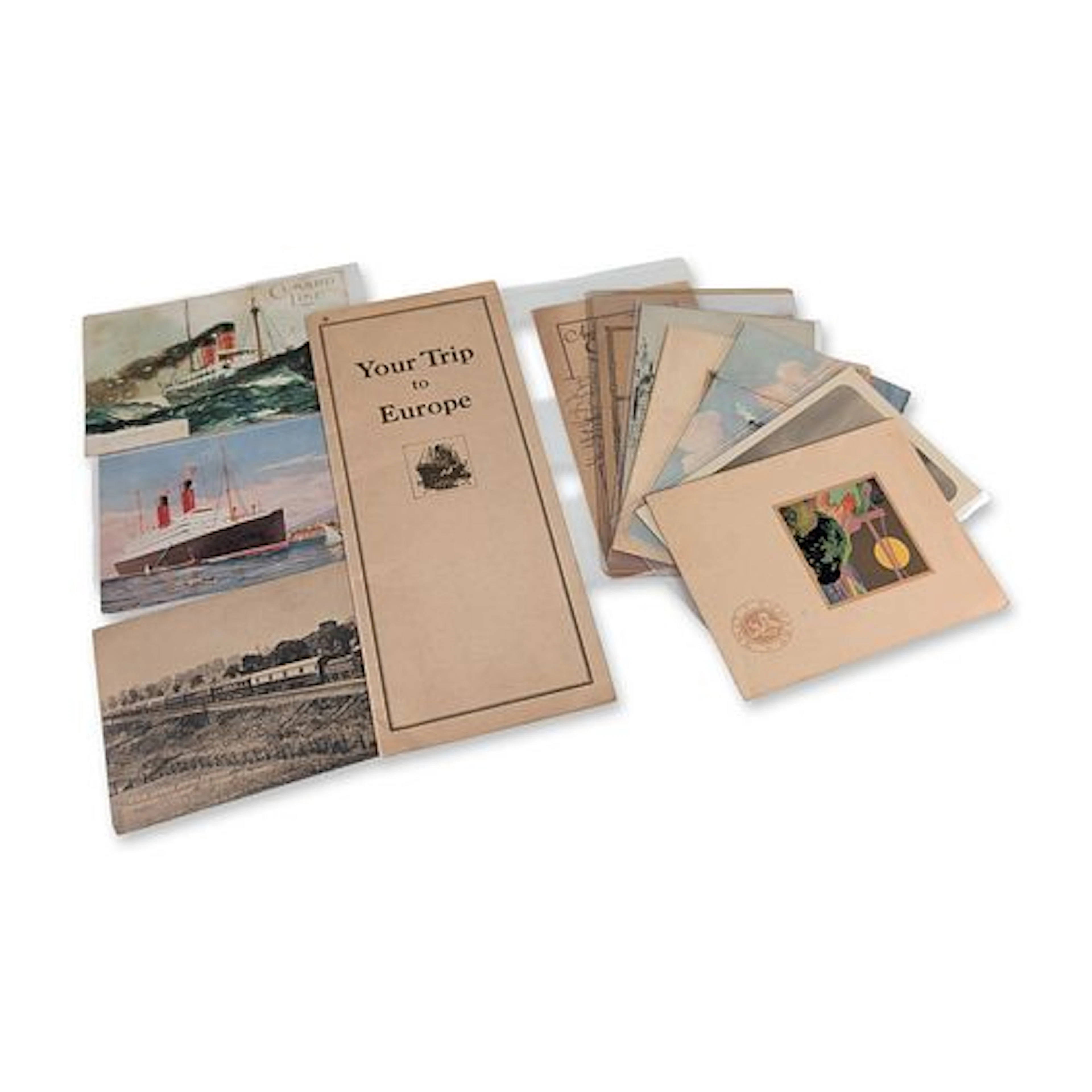 11pc Cunard Line Early 20th Century Travel Ephemera