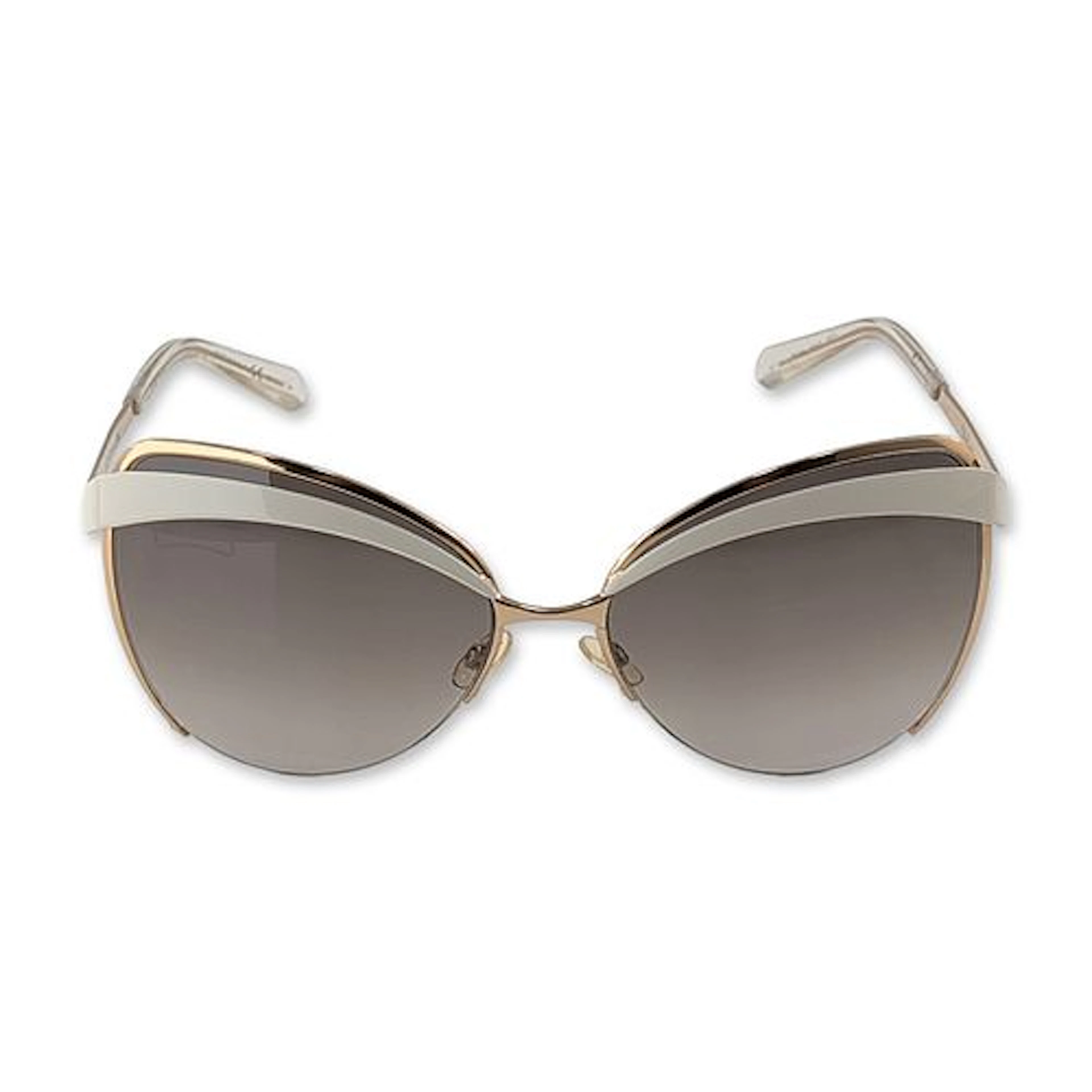 Christian Dior Eyes 1 White Gold-Tone Sunglasses