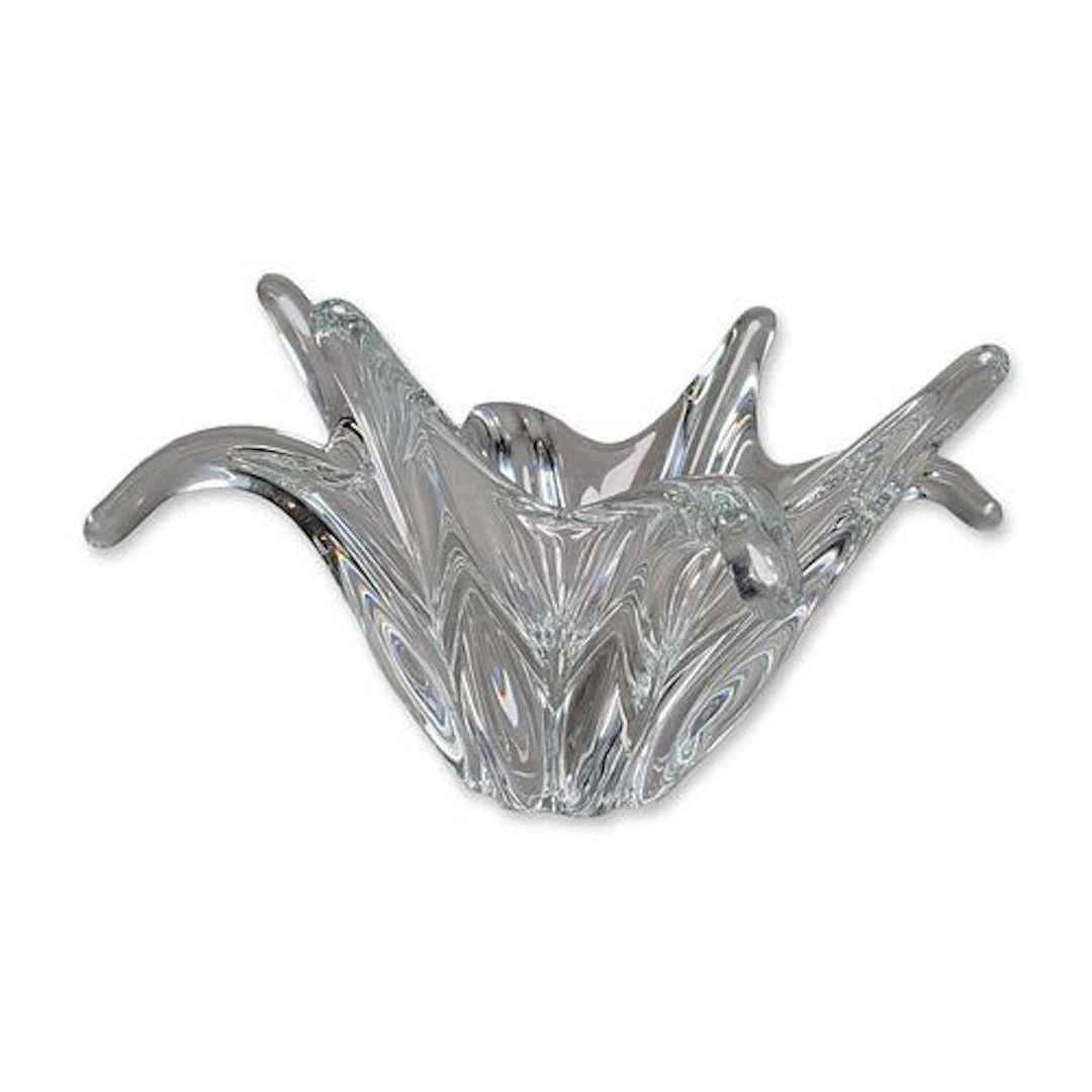 Baccarat Clear Crystal Splash Centerpiece Bowl