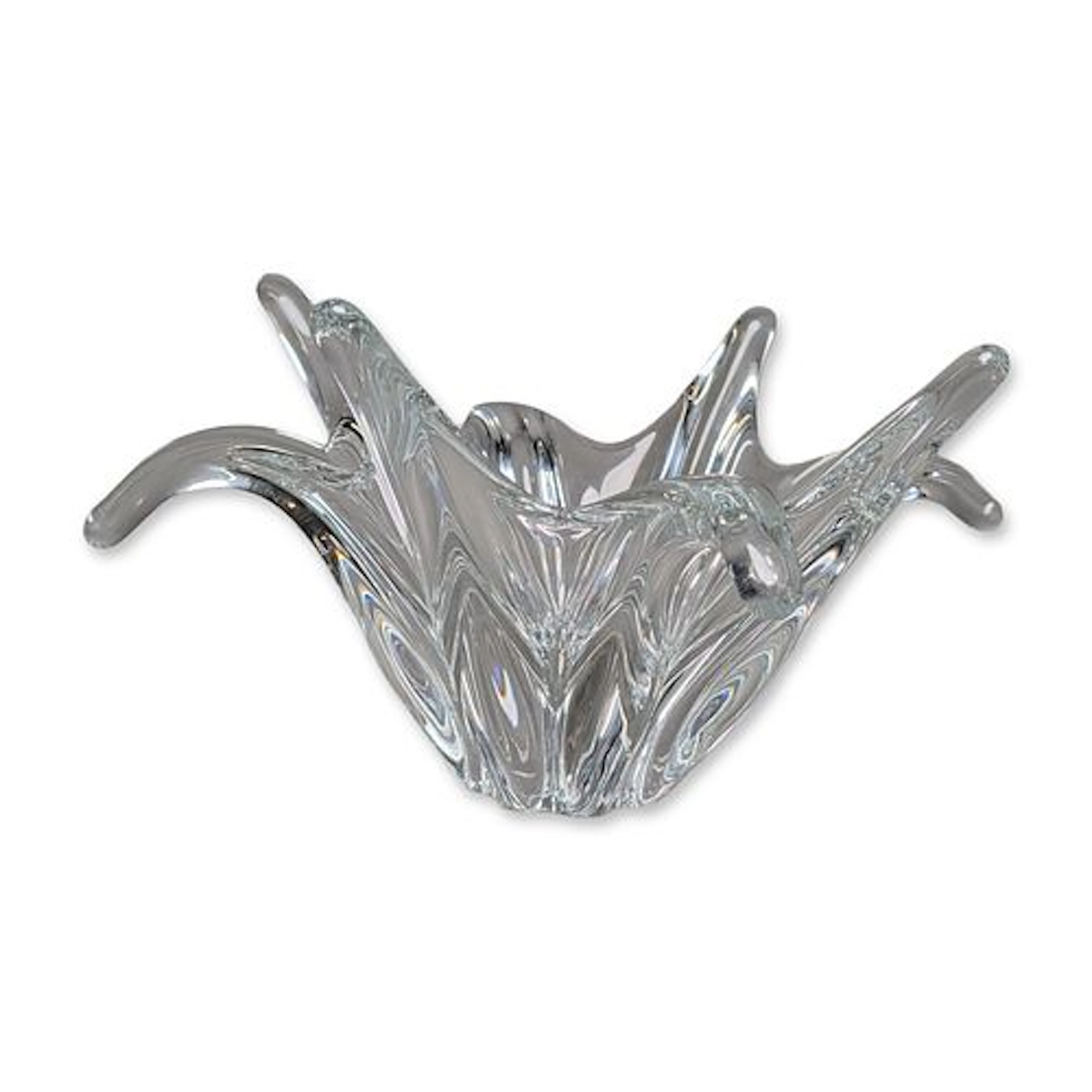 Baccarat Clear Crystal Splash Centerpiece Bowl