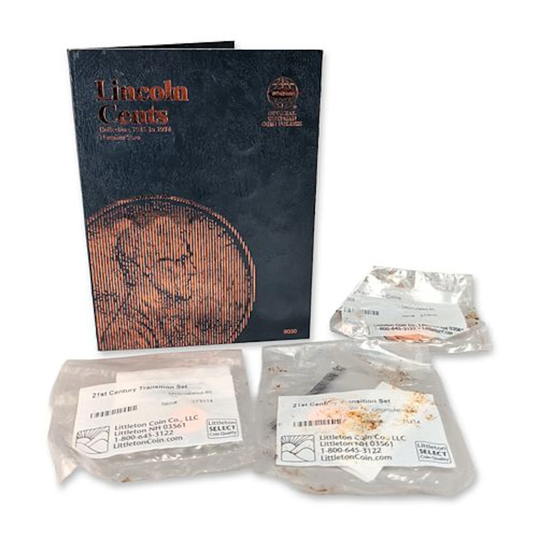 US Lincoln Cent Collection and Uncirculated Coin Sets