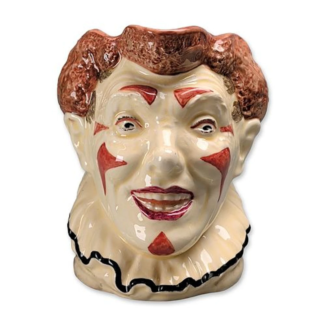 Royal Doulton Large Character Jug, The Clown Red Hair D5610