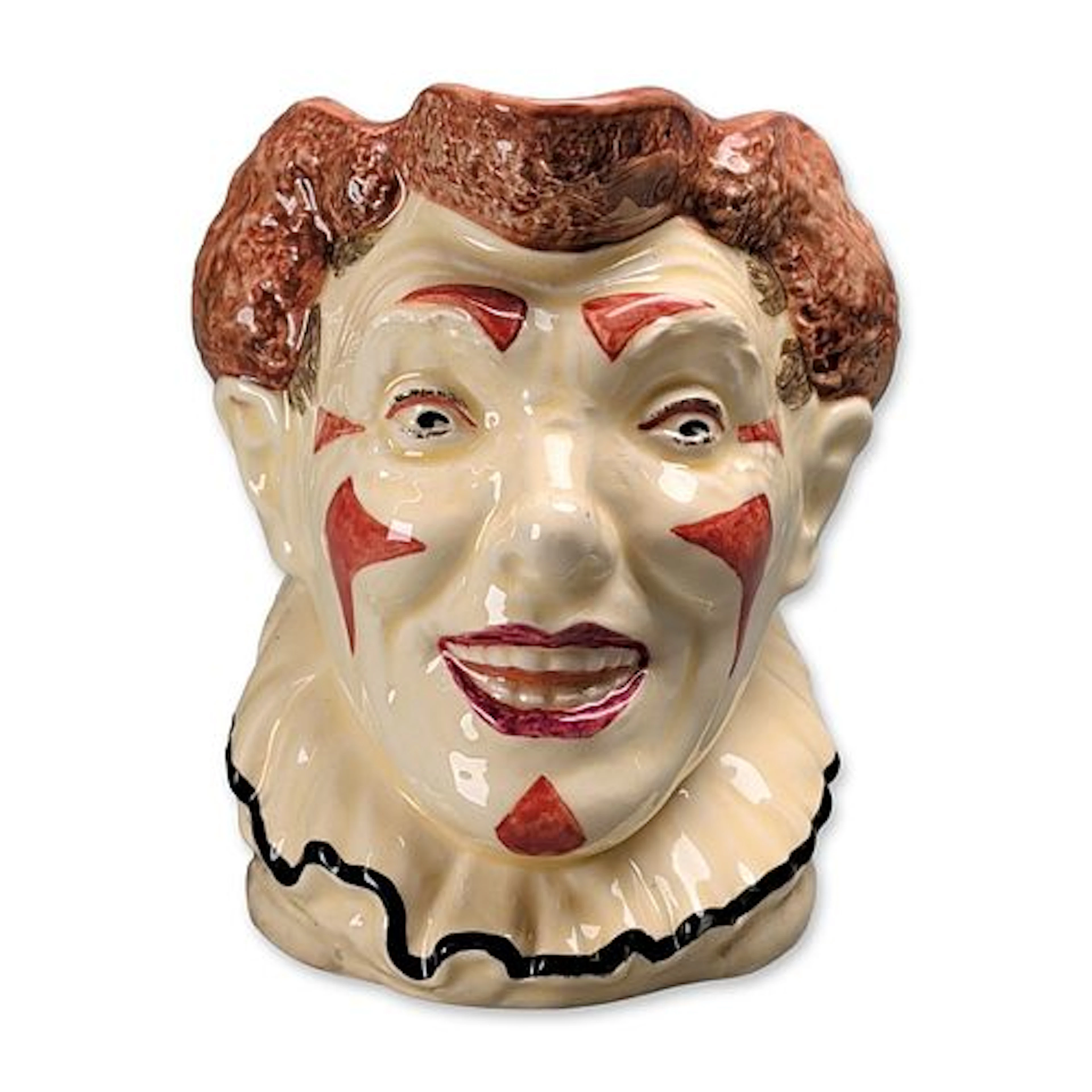 Royal Doulton Large Character Jug, The Clown Red Hair D5610