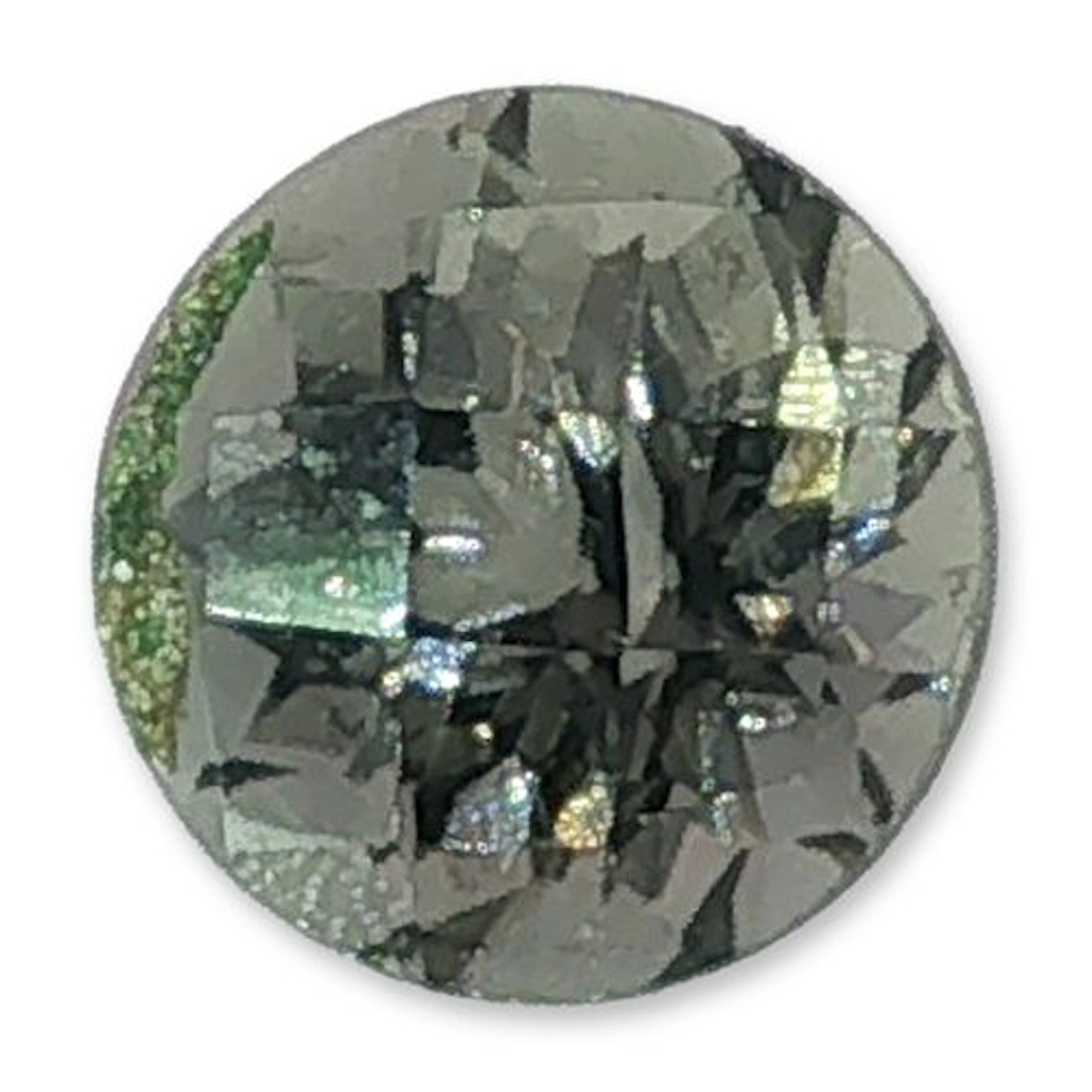 Round Cut Greenish Gray Loose Gemstone