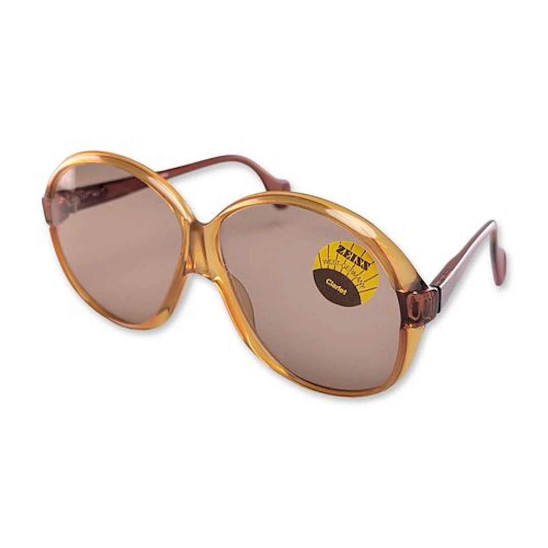 Zeiss West Germany Clarlet Oversized Sunglasses with Woven Strap