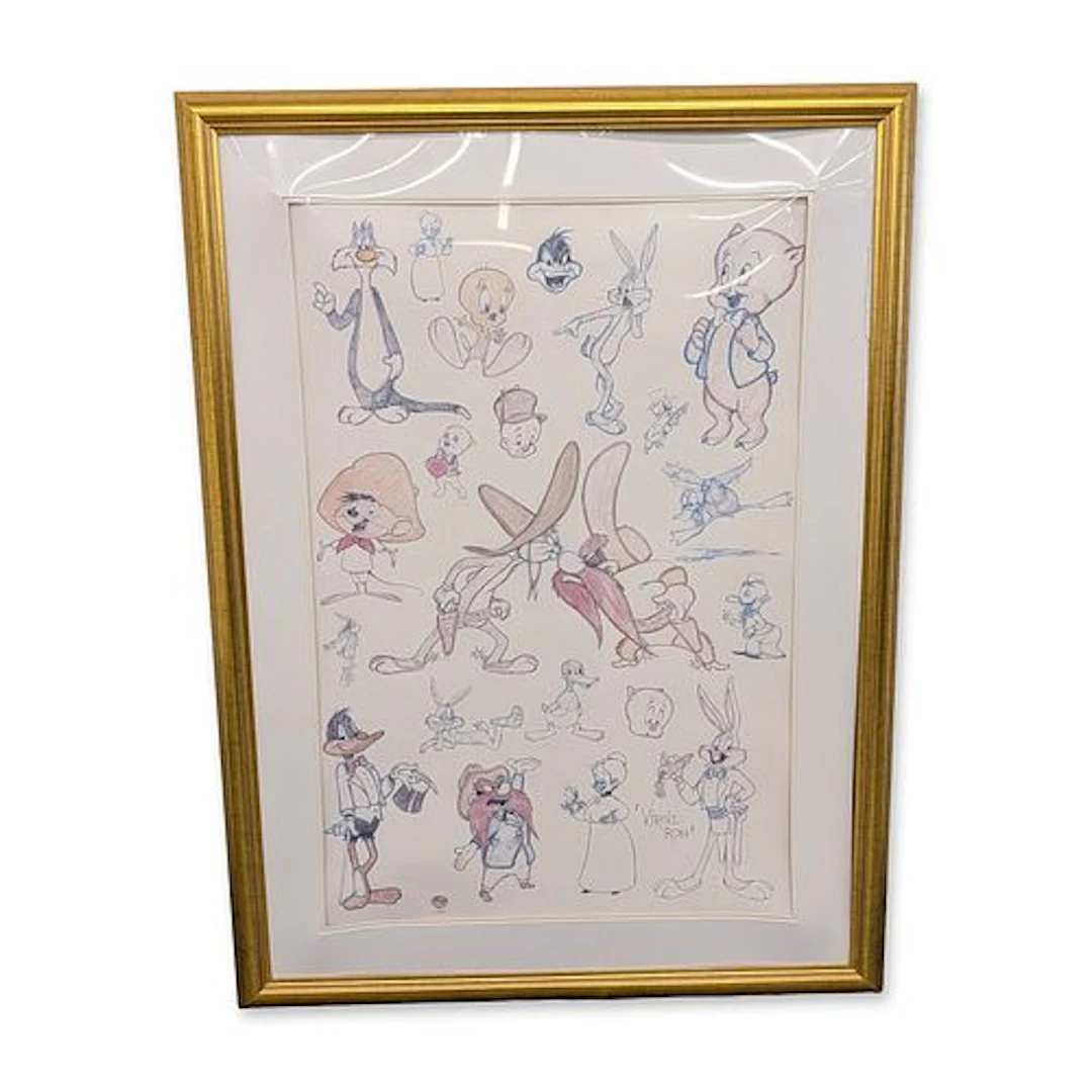 Virgil Ross (American, 1907-1996) Looney Tunes Bugs and Friends Offset