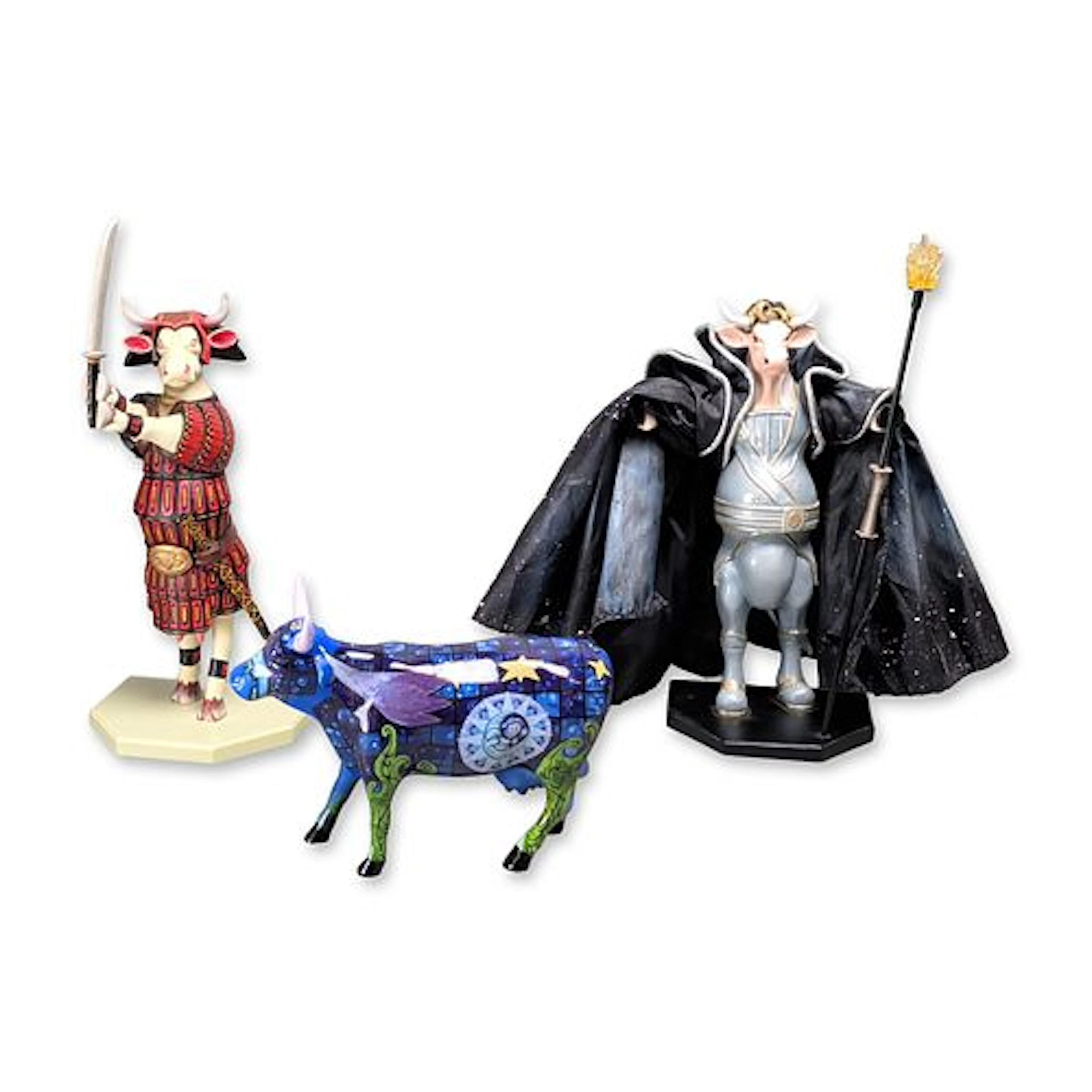 3pc Westland Giftware CowParade Figurines