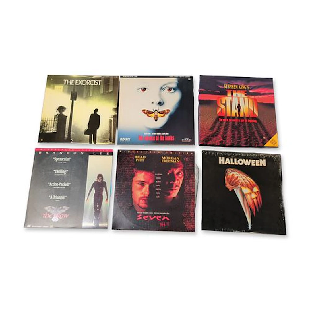 A Collection of Six Vintage LaserDisc Movies Including Halloween Criterion