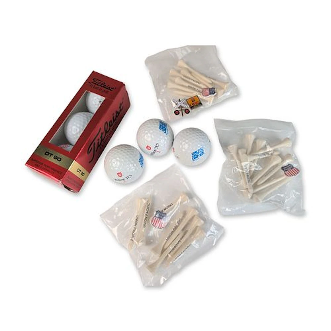 9pc Union Pacific Railroad Promotional Logo Golf Balls, Tees and Pins