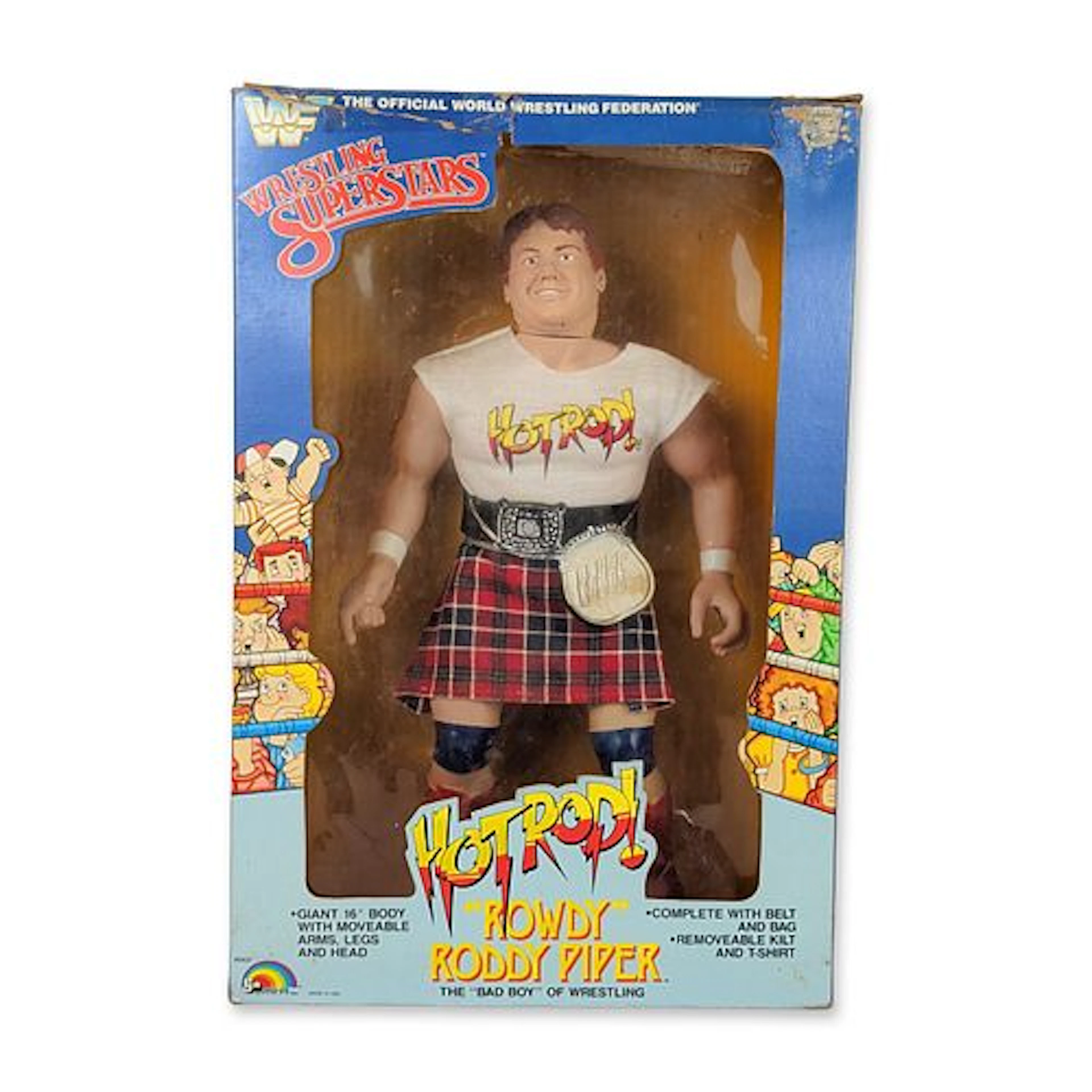 LJN WWF Wrestling Superstars Rowdy Roddy Piper Figure