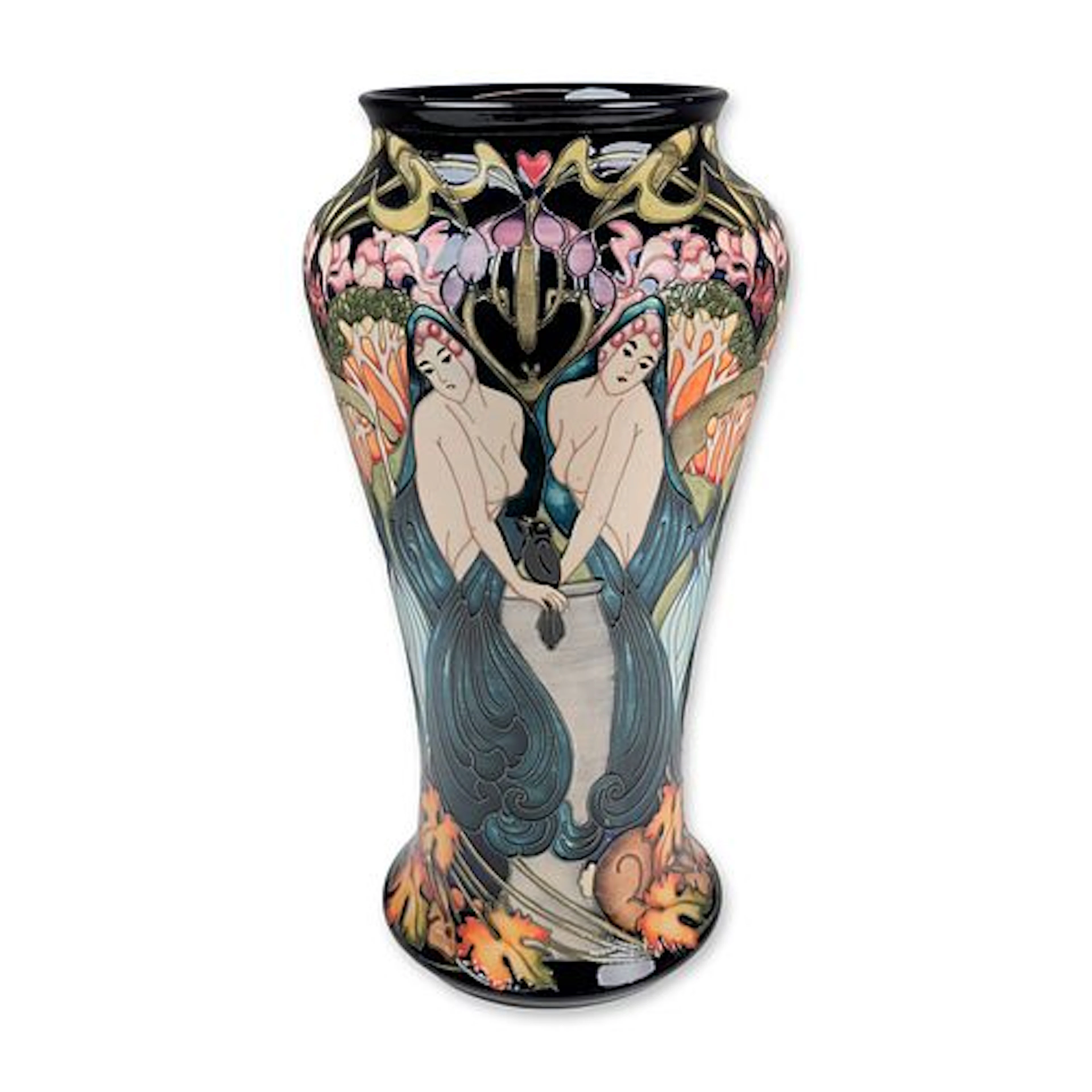 Prestige Moorcroft Pottery by Kerry Goodwin Art Nouveau Large Vase