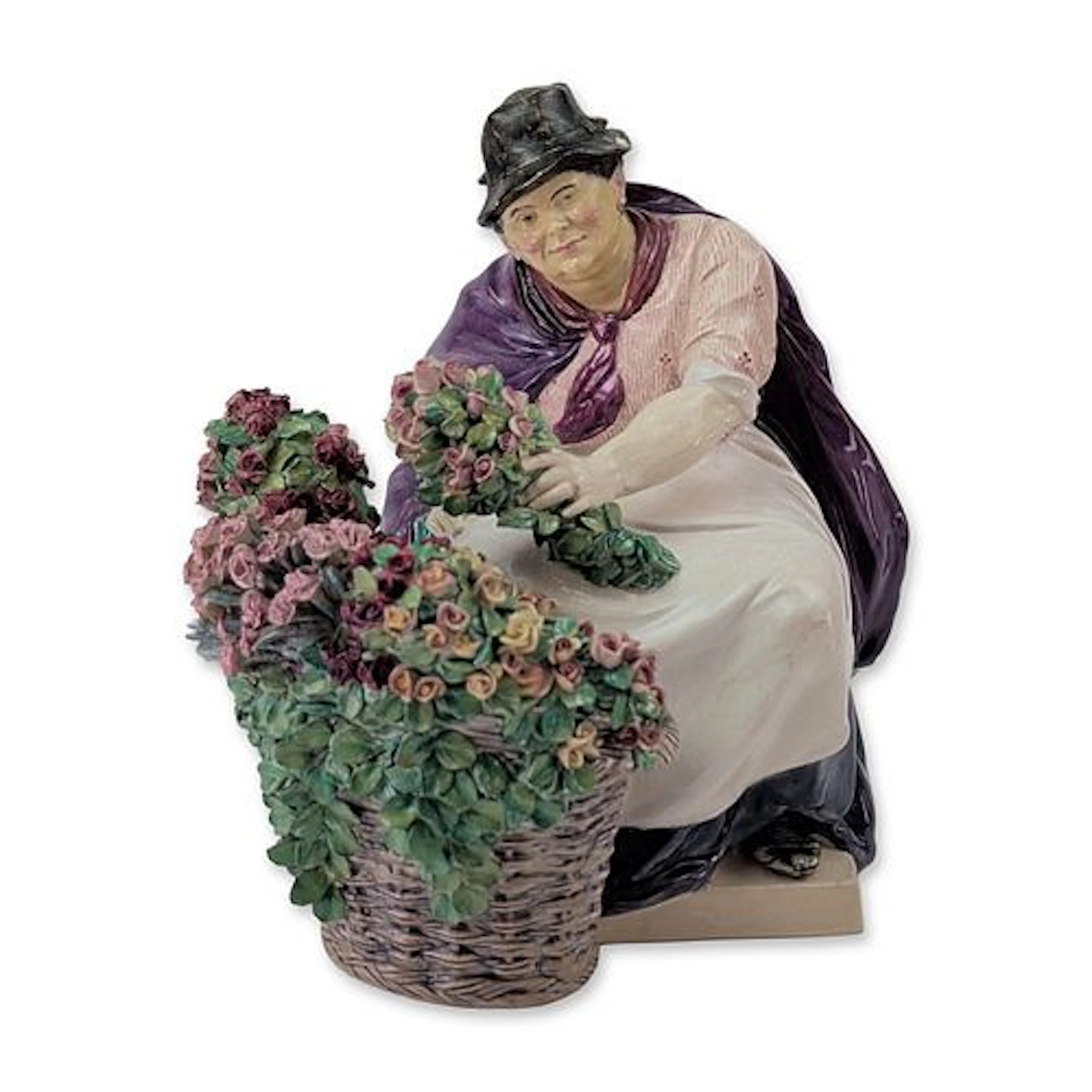 Charles Vyse Chelsea Pottery Figurine, The Picadilly Rose Woman