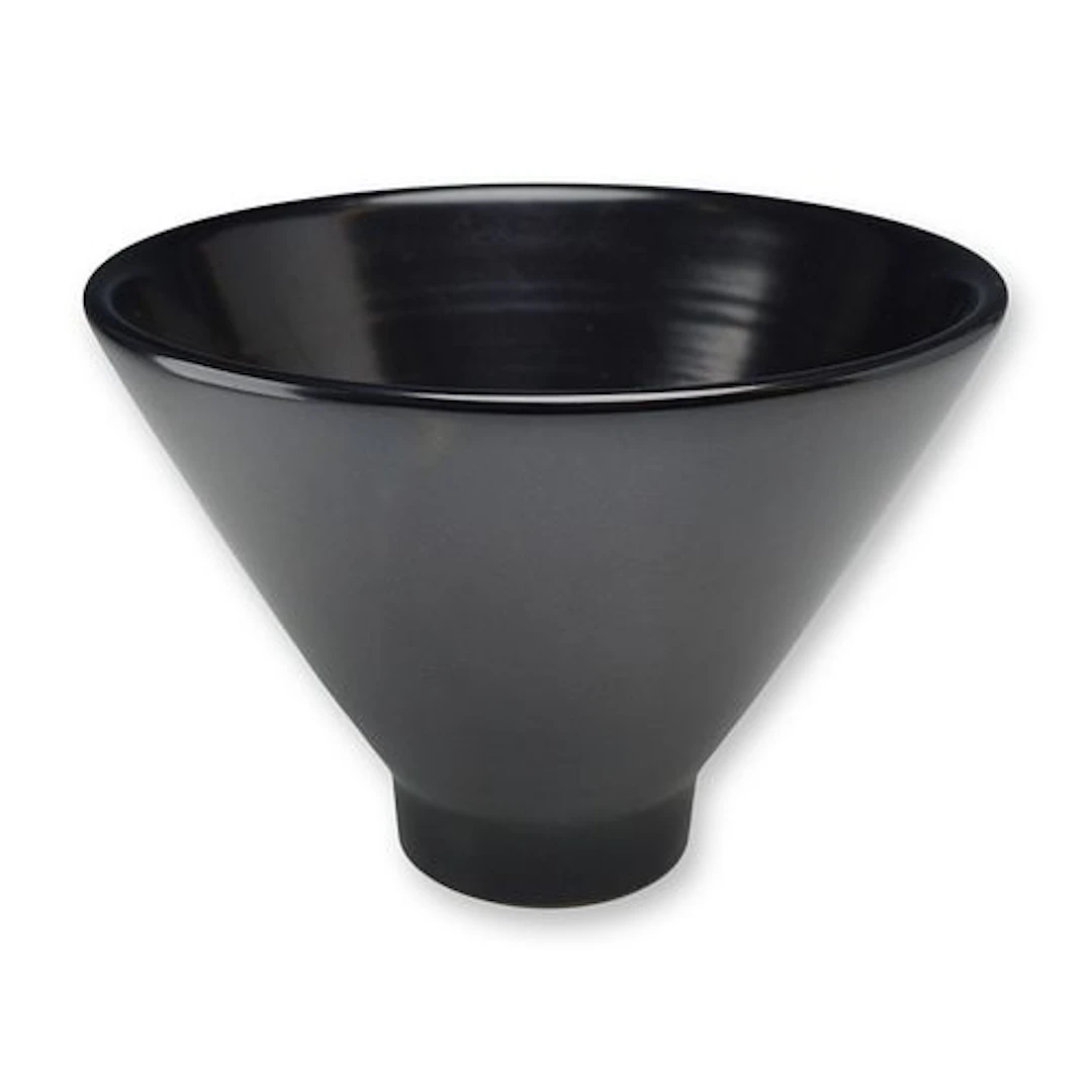 Norman Wilson for Wedgwood Black Glazed Footed Bowl