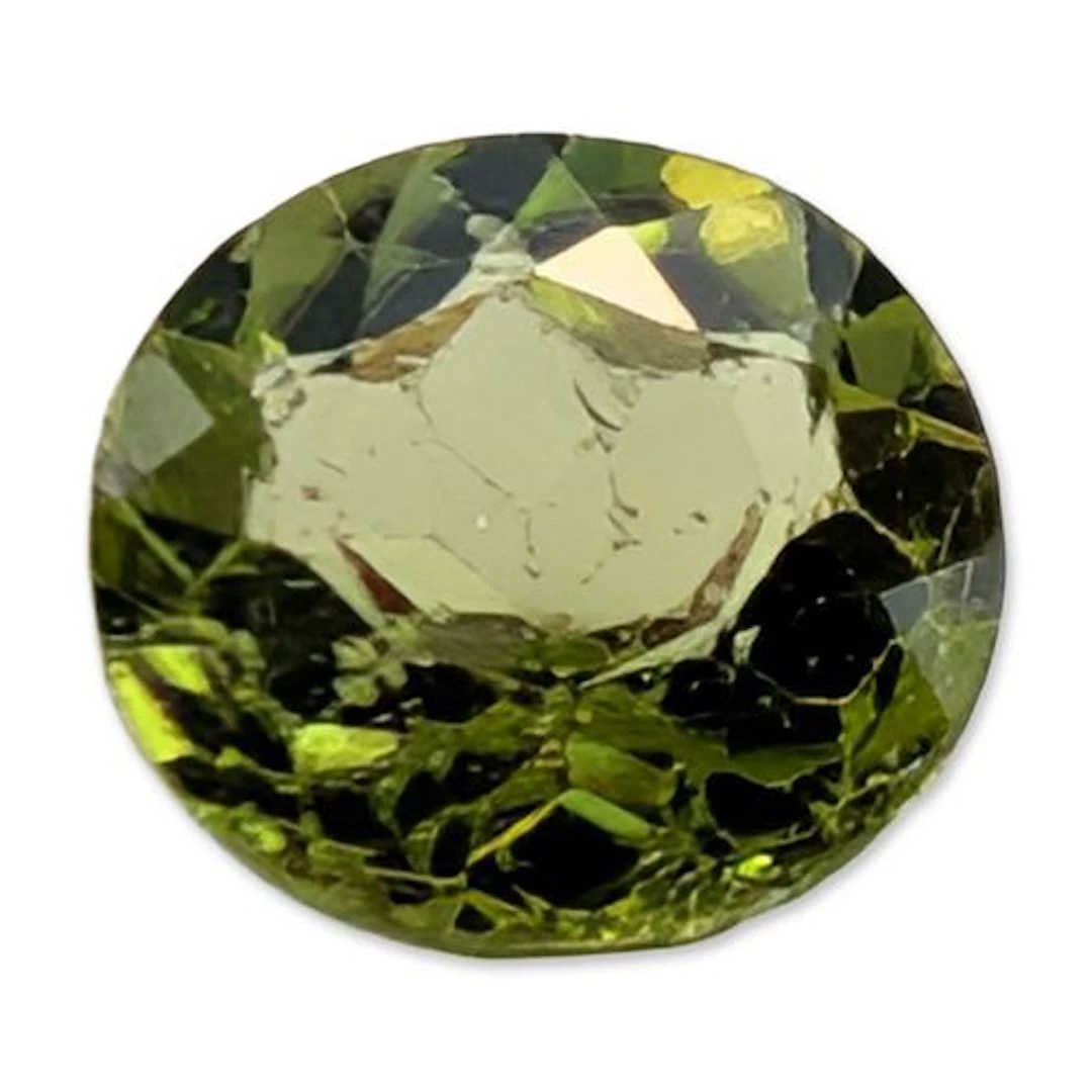 Oval Cut Yellowish Green Peridot Gemstone